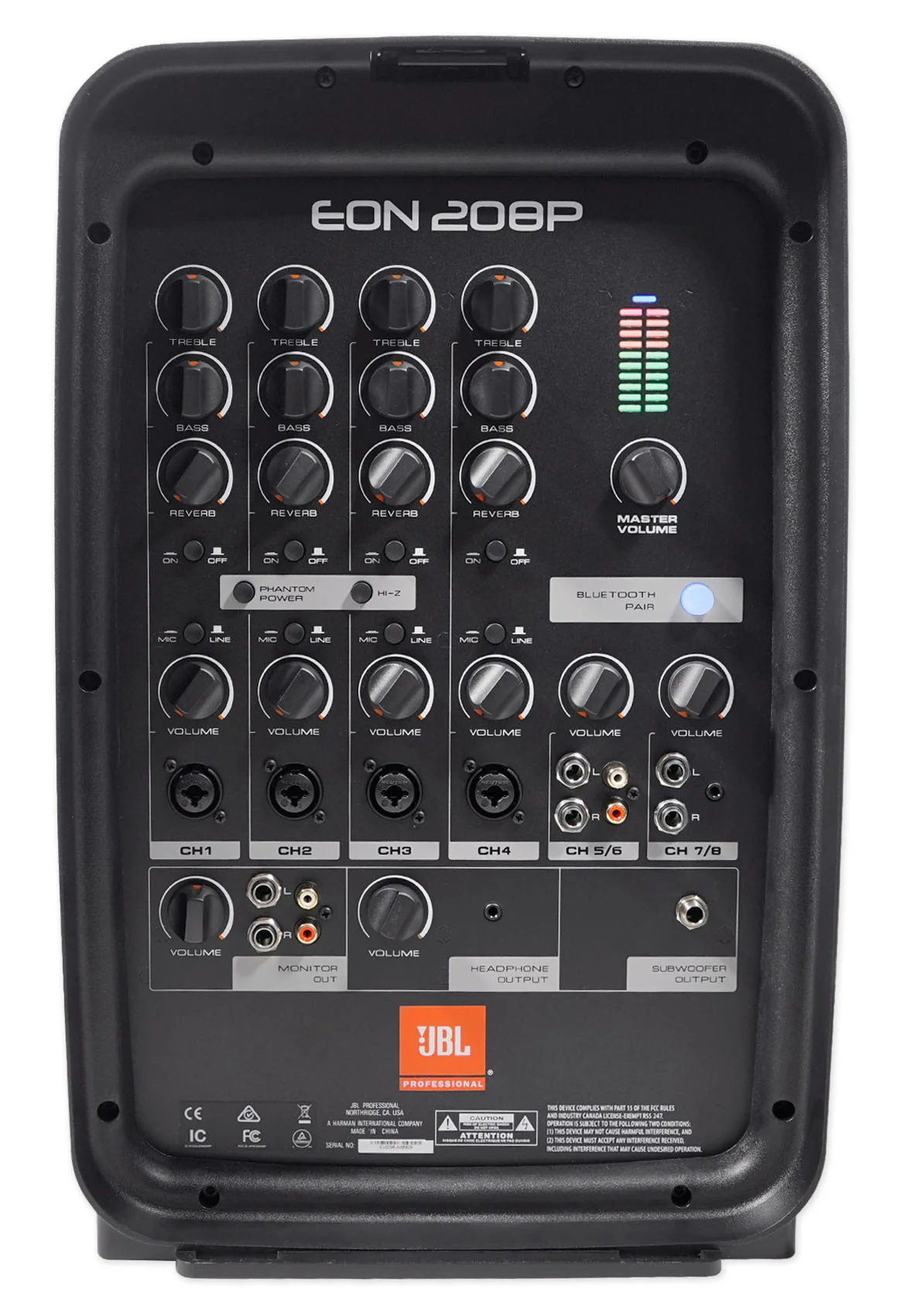JBL EON208P Portable PA System / Pair 8" Speakers+8 Ch Mixer/Bluetooth+Hazer - Image 4