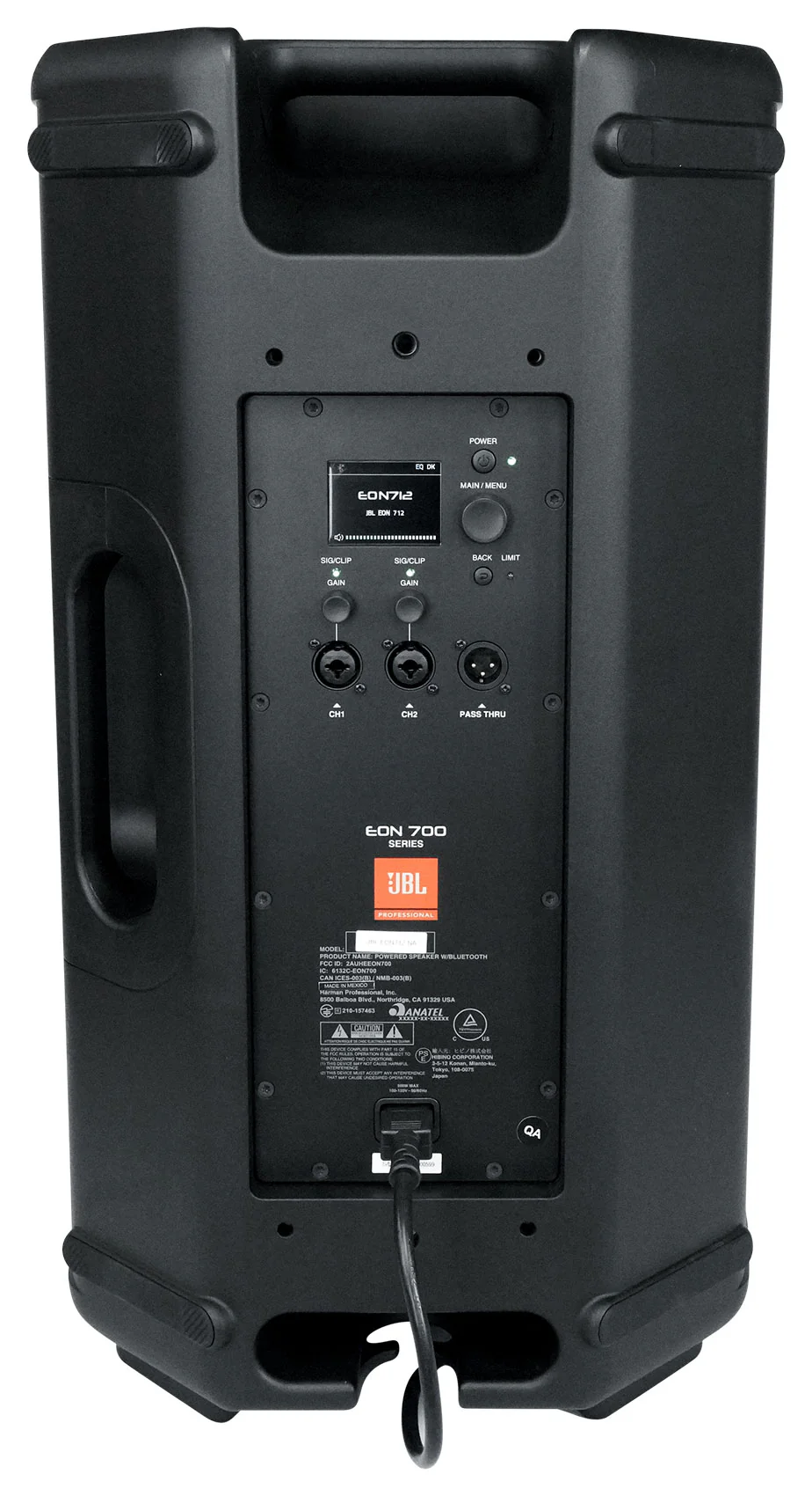 JBL EON712 12" 1300 Watt Powered Active DJ PA Speaker w/Bluetooth/DSP+Microphone - Image 11