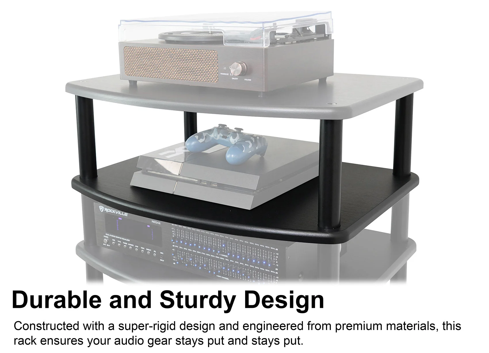 FLX Black 4-Shelf + FLX Black Add-On Shelf Bundle - Image 4
