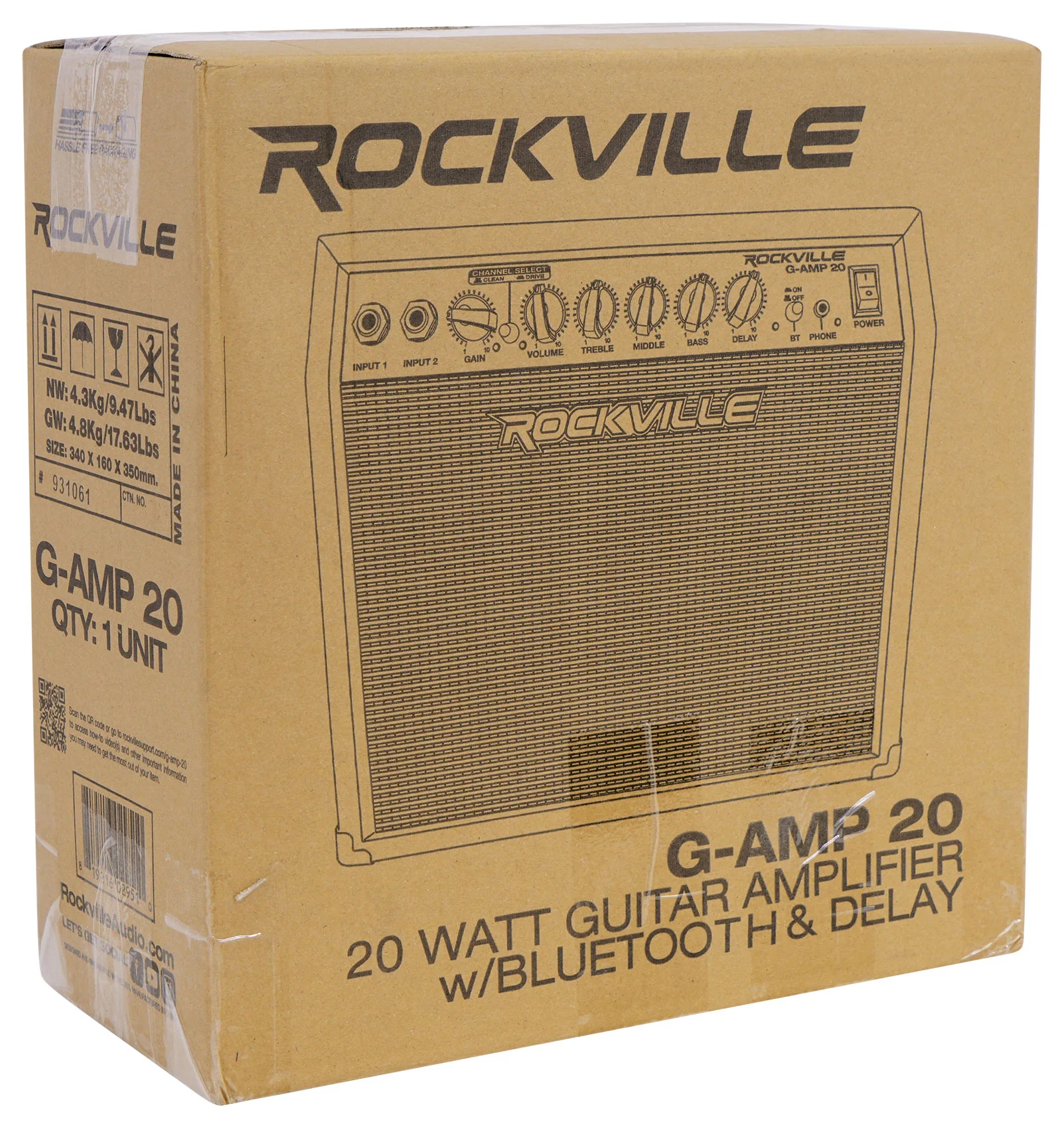 G-AMP 20 + RMC-XLR Microphone + RCXFB10B Cable Bundle - Image 17