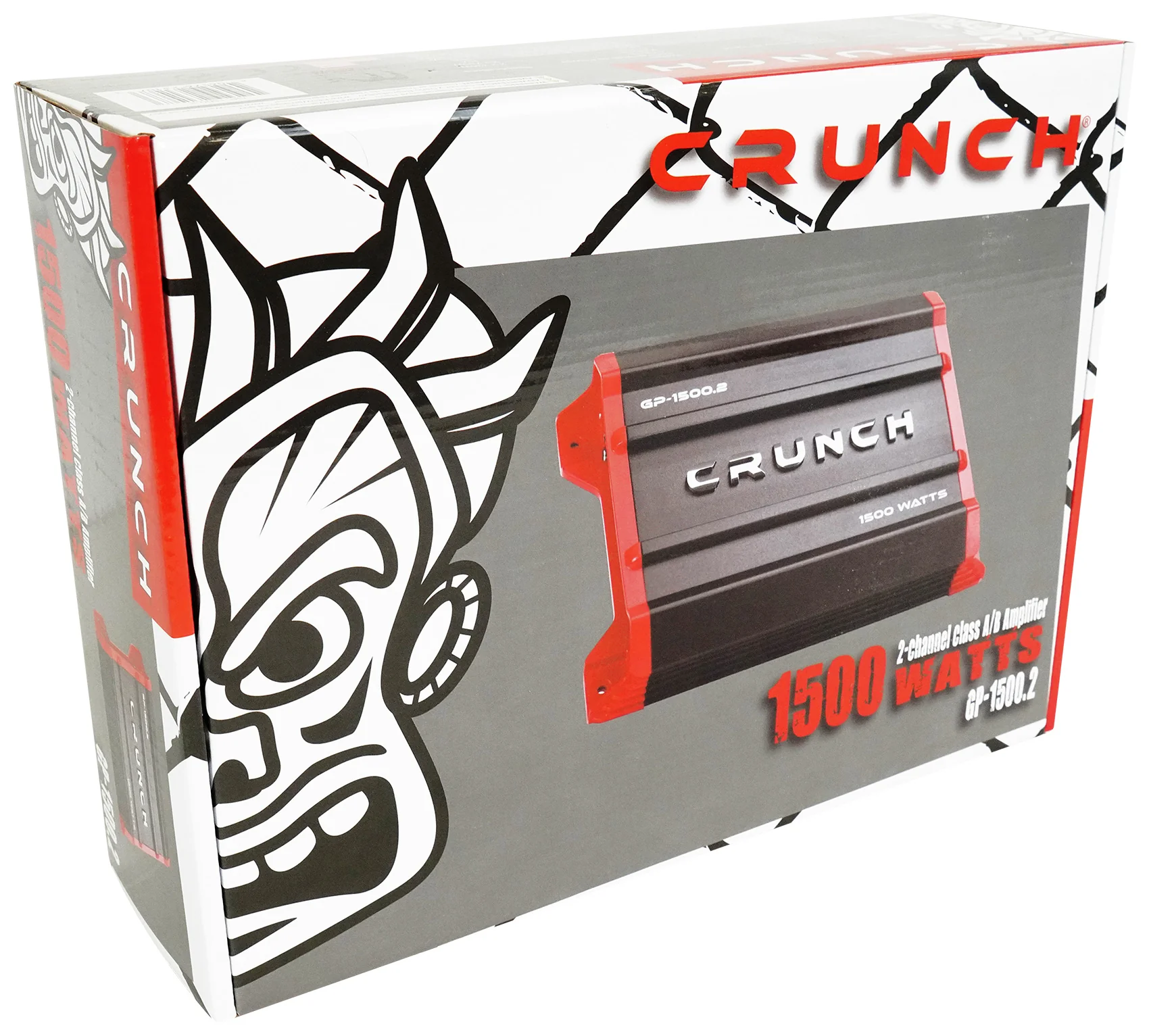 Crunch GP-1500.2 1500w 2 Channel Car Amplifier Bridgeable Stereo Amp+Wire Kit - Image 8