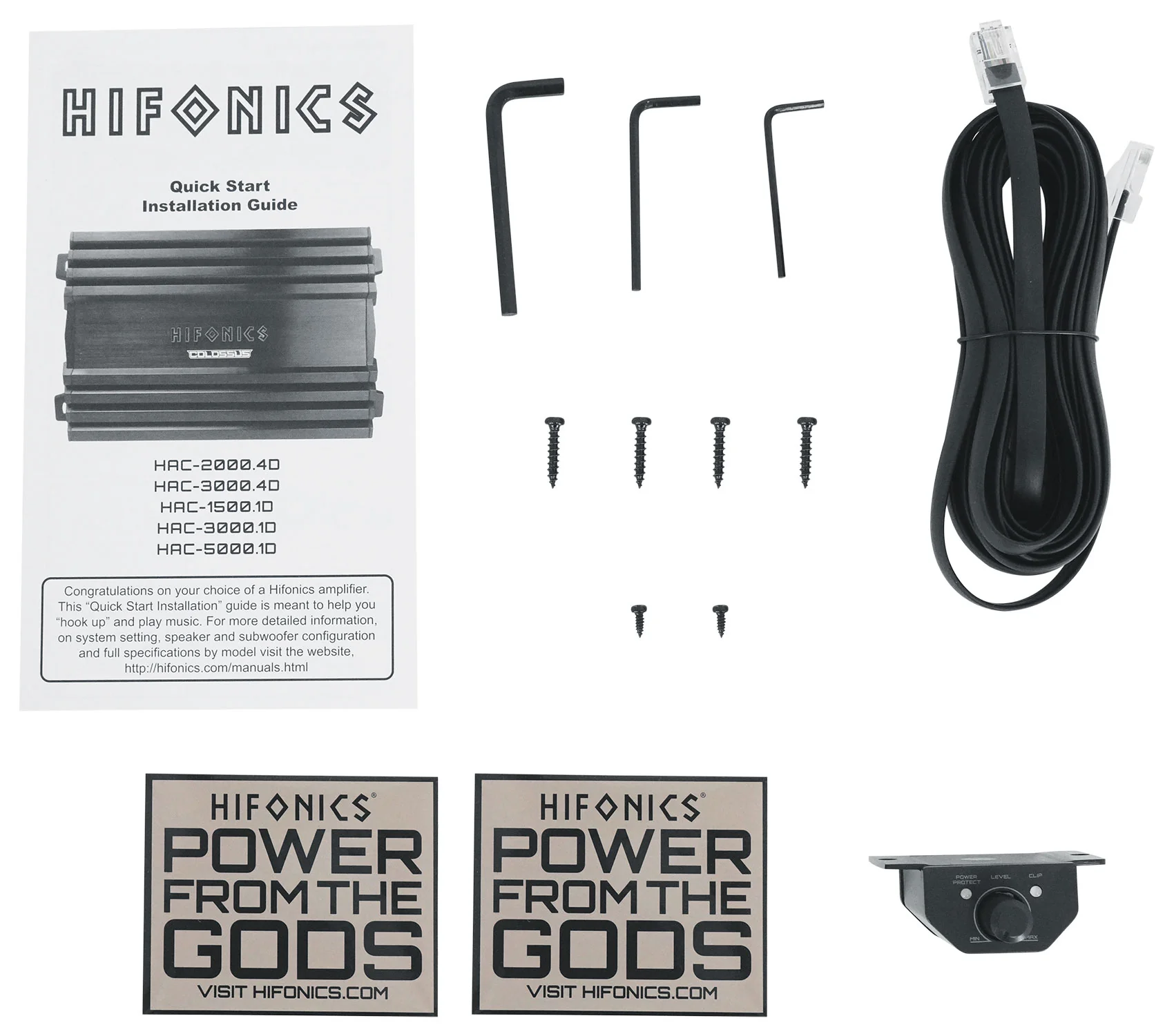 Hifonics HAC-5000.1D 5000 Watt Amplifier 1 Ohm Class D Car Amp + OFC Wire Kit - Image 7