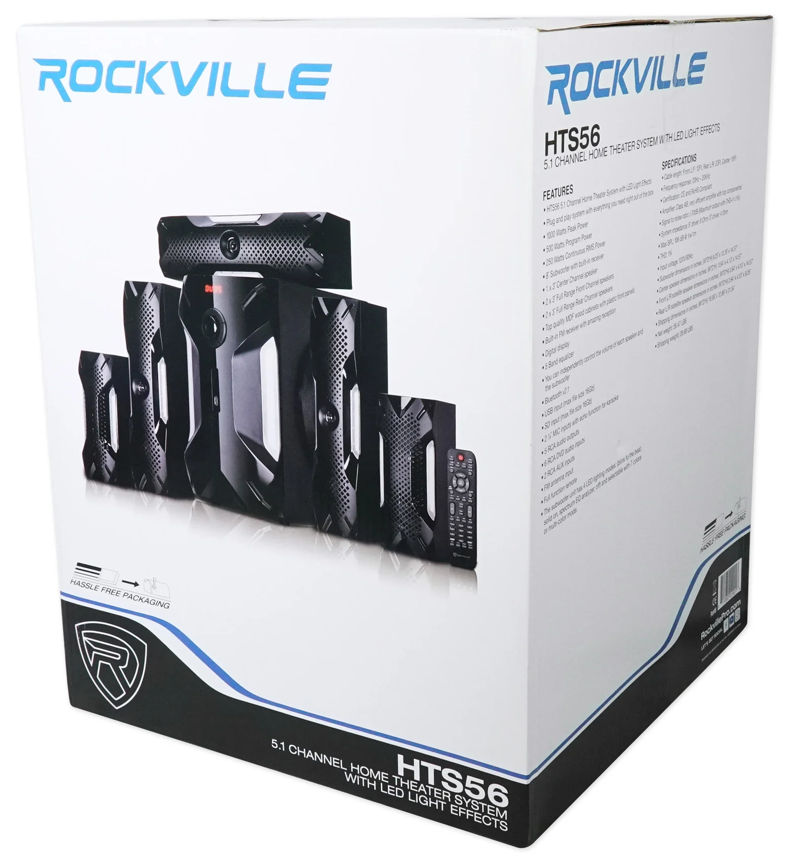 HTS56 5.1 Home Theater Karaoke System with 2 Microphones - Image 4