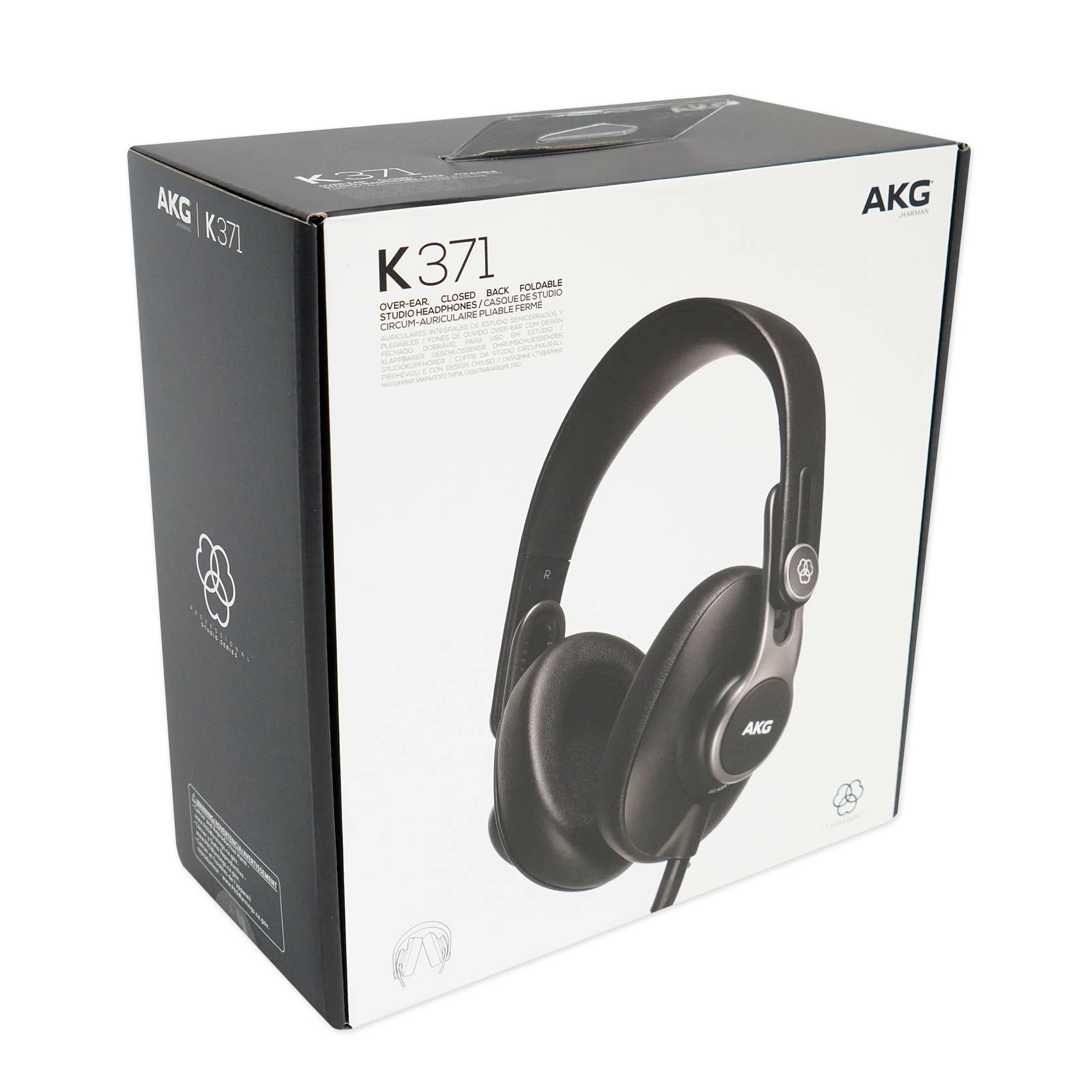 AKG K371 Over-Ear Oval Closed-Back Studio Headphones+Condenser Recording Mic - Image 18
