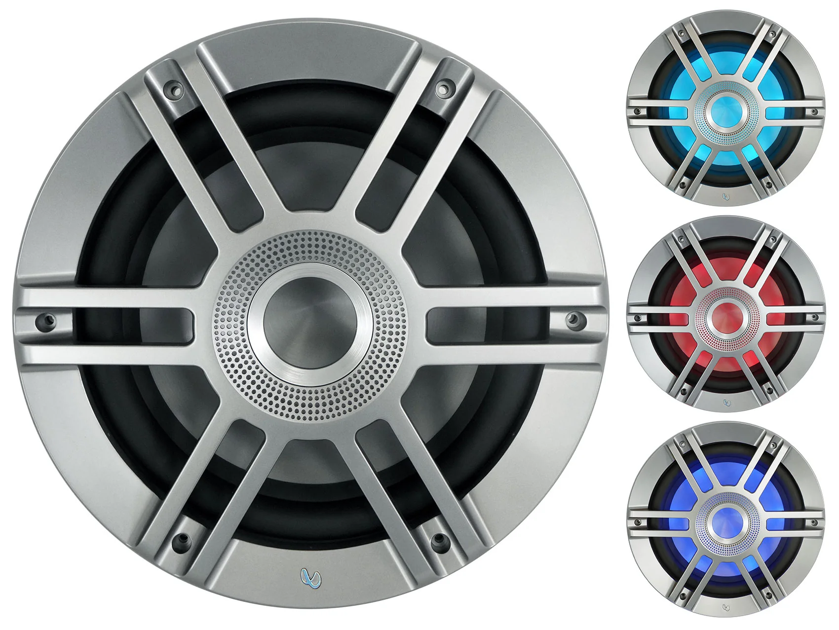 Infinity KAPPA 1050M 10" 900 Watt Marine Subwoofer w/ RGB Lighting+Speaker Wire - Image 4