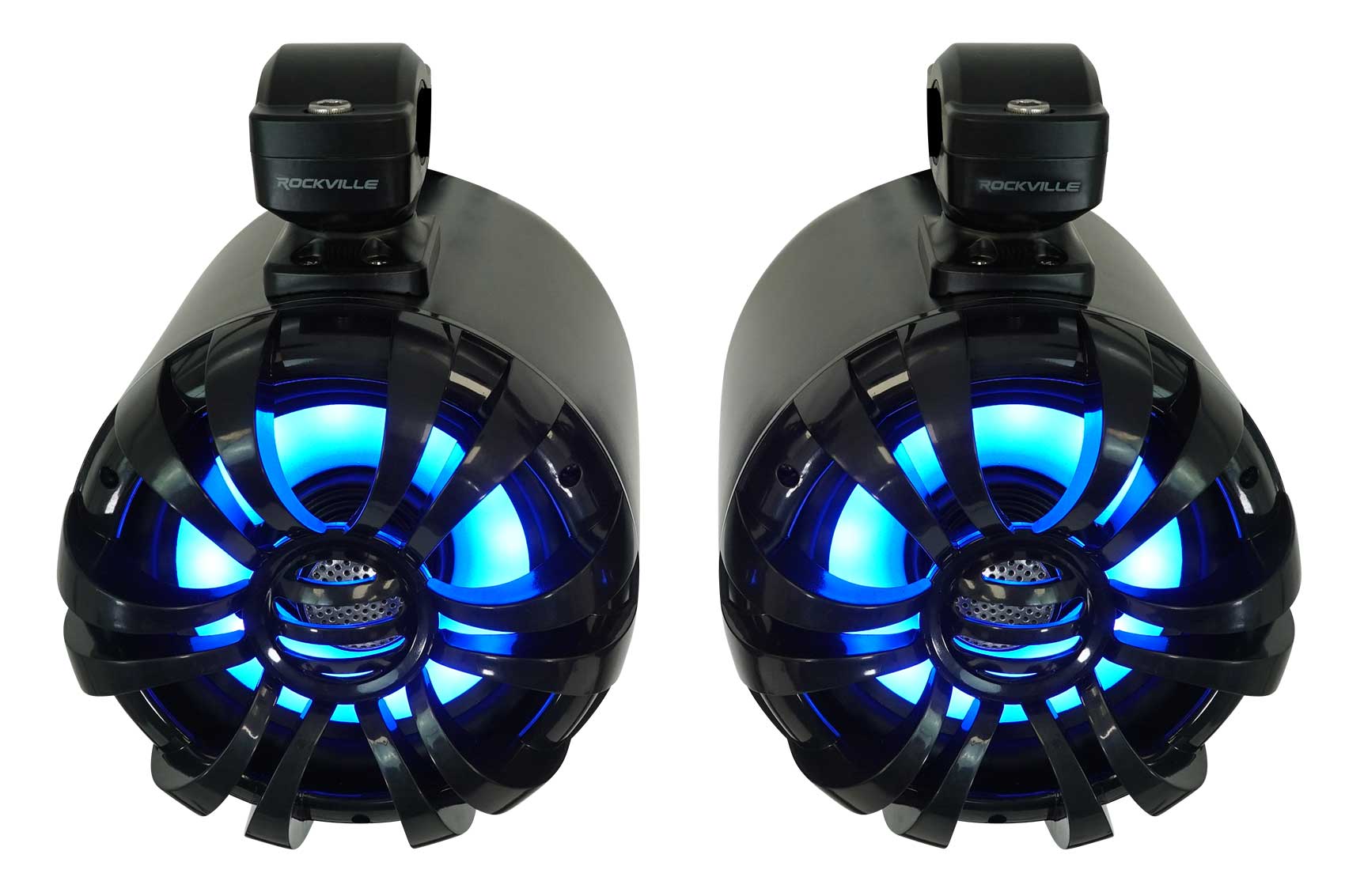 JVC KD-X38MBS Marine Bluetooth Stereo Receiver+(2) 6.5" Black LED Tower Speakers - Image 12