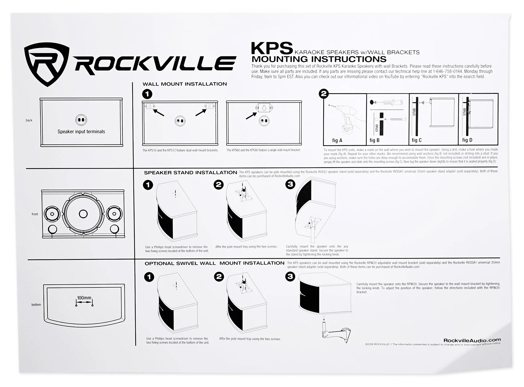 KPS12 12" Karaoke Speakers 2-Pack + Tripod Speaker Stands Bundle - Image 2