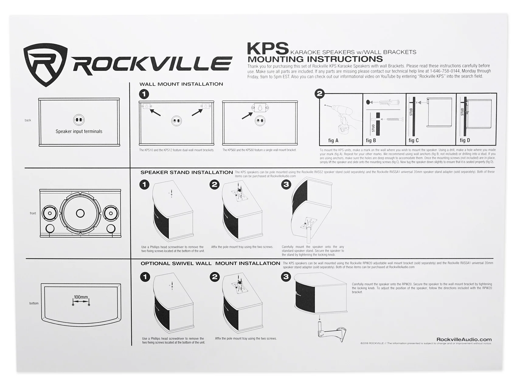 KPS65 6.5" Karaoke Speakers 2-Pack + Bluetooth Amplifier Bundle - Image 16