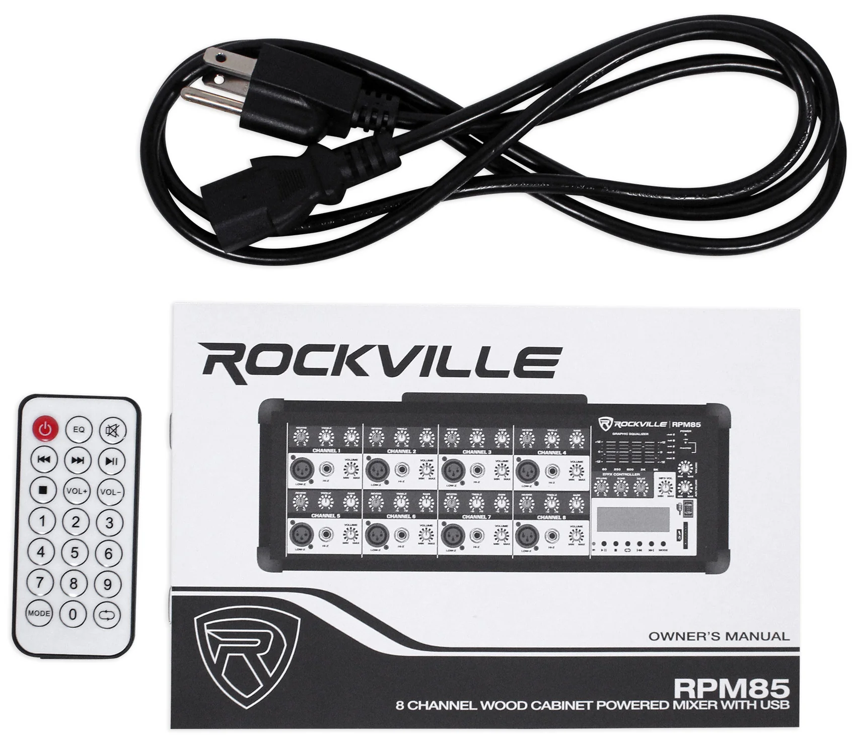KPS80 8" Karaoke Speakers 2-Pack + Powered Mixer + Wireless Mic System Bundle - Image 12