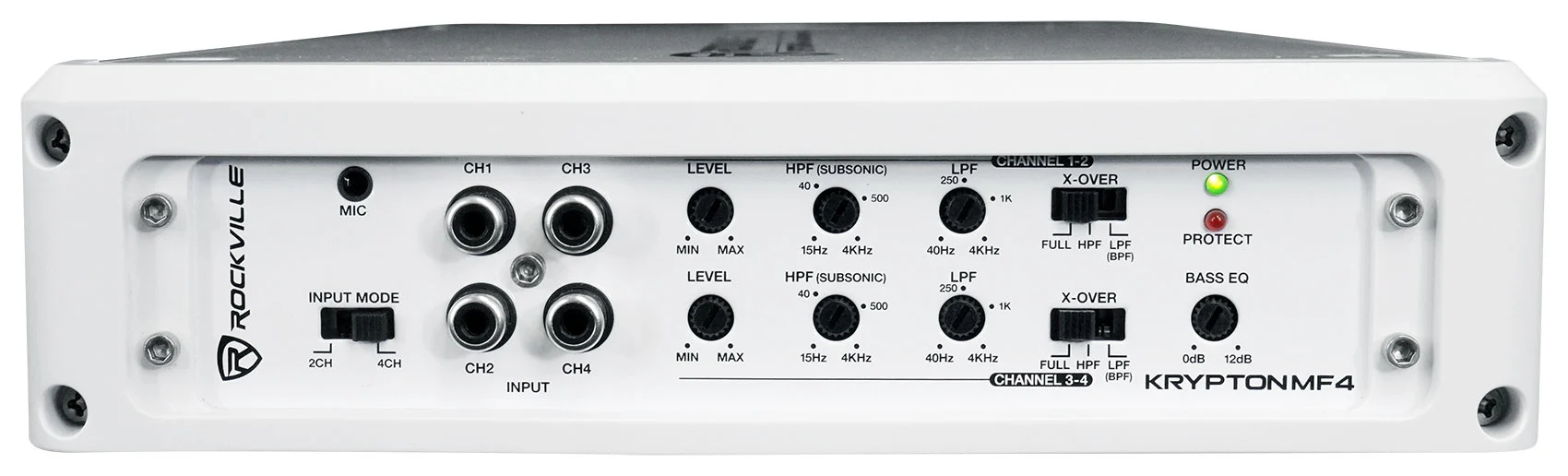 KRYPTON MF4 White Marine Amplifier + RMWK4 Wiring Kit Bundle - Image 18