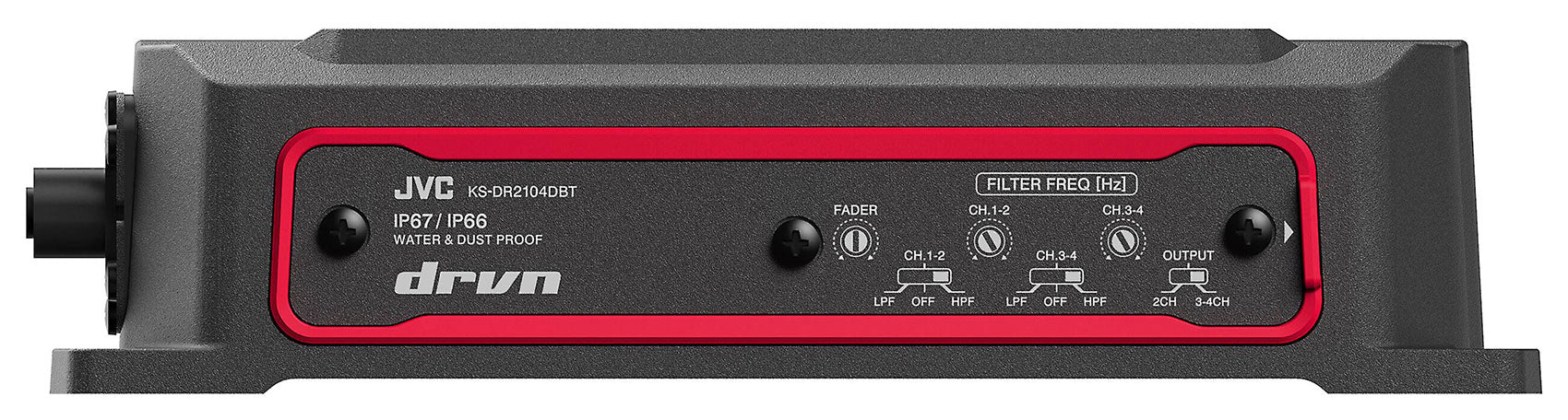 JVC KS-DR2104DBT 600w 4-Channel ATV/UTV Amplifier+(4) Rockville 6.5" Speakers - Image 11