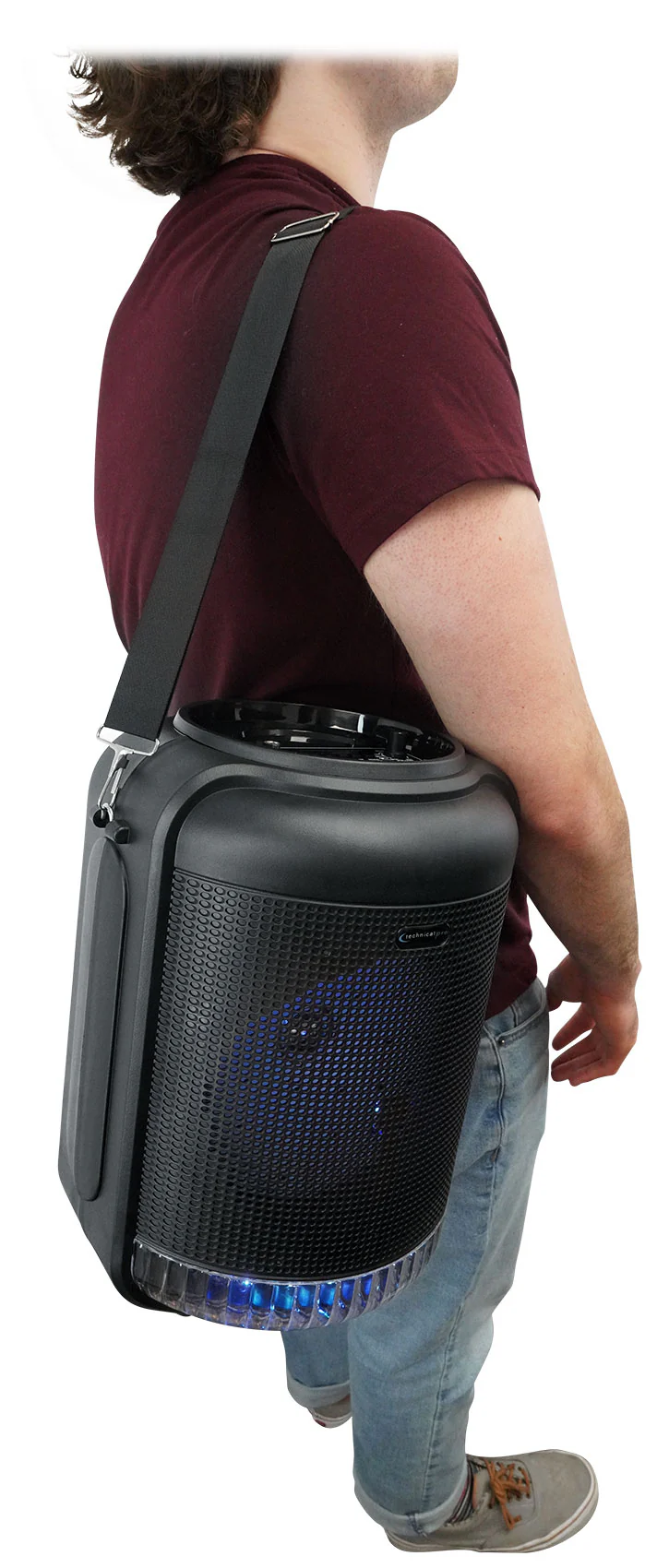 Technical Pro LIT8 Portable Bluetooth Karaoke Machine System w LED+Tablet Stand - Image 24