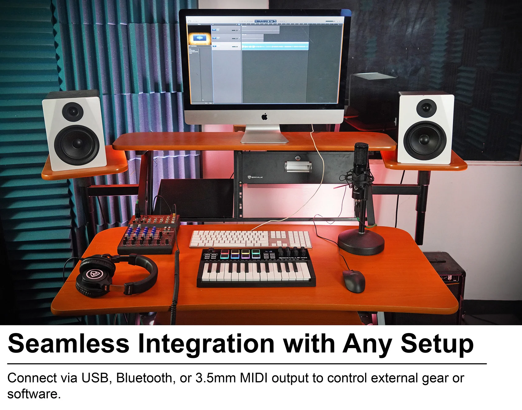 M25 Black Wireless MIDI Keyboard 25-Key + PRO‑M50 Headphones Bundle - Image 17