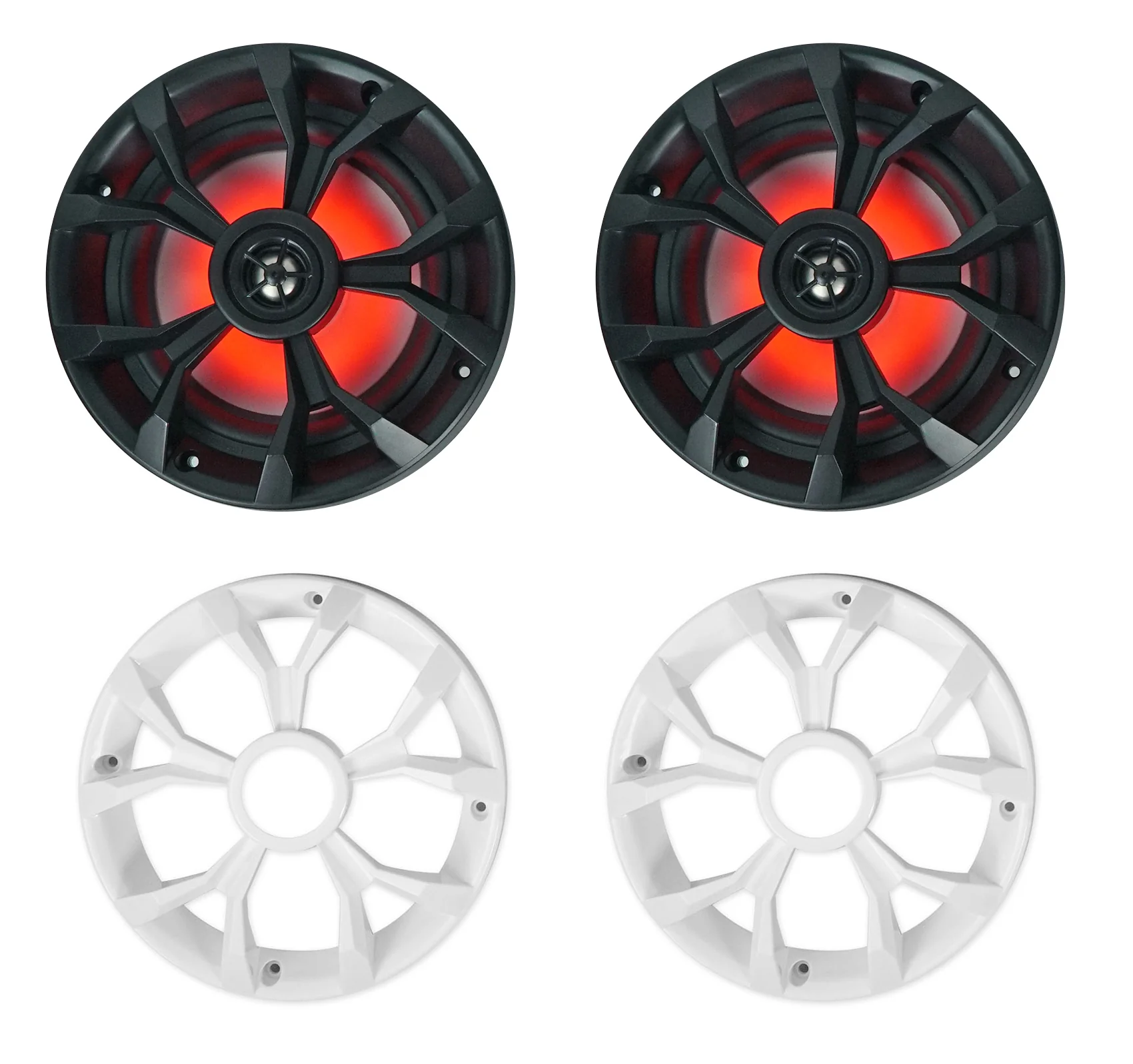 MAC65B Black 6.5" Tower Speaker Pods 2-Pack + RKL65MBW LED Speakers Bundle - Image 8