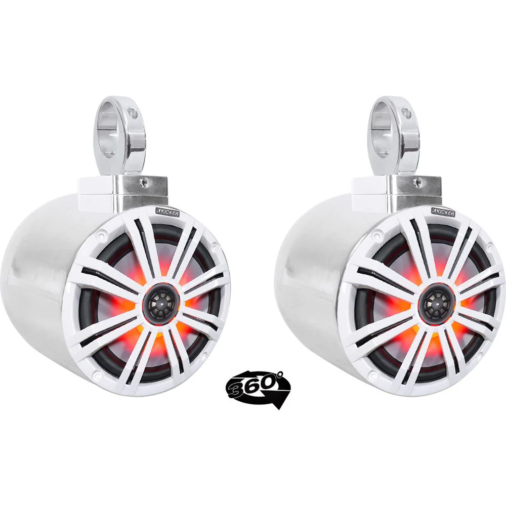 MAC80S Polished 7.7" Tower Speaker Pods 2-Pack + MAC360C Swivel Clamps Bundle - Image 2