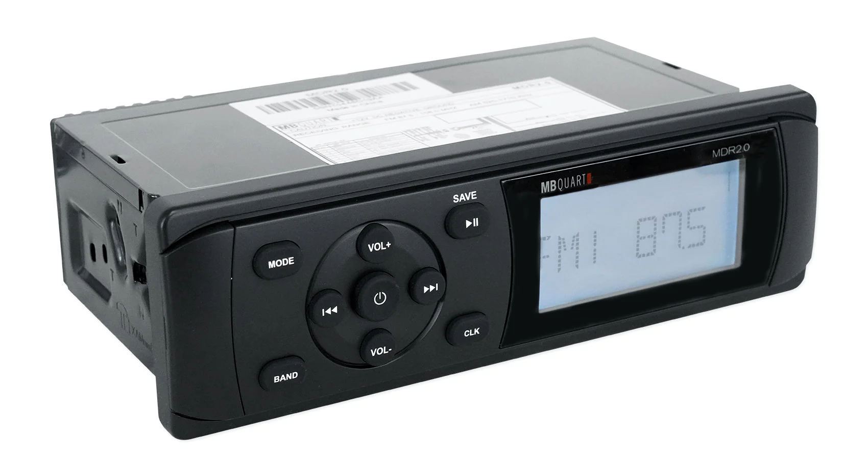 MB Quart MDR2.0 1-Din Marine/Boat Bluetooth/USB Receiver+(4) 6.5" LED Speakers - Image 5
