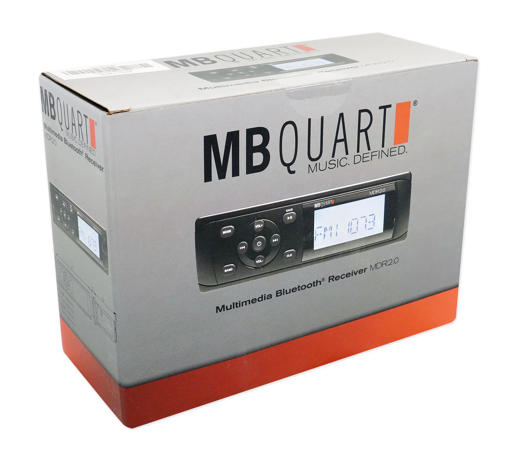 MB Quart MDR2.0 1-Din Marine/Boat Bluetooth/USB Receiver+(2) 6.5" LED Speakers - Image 8