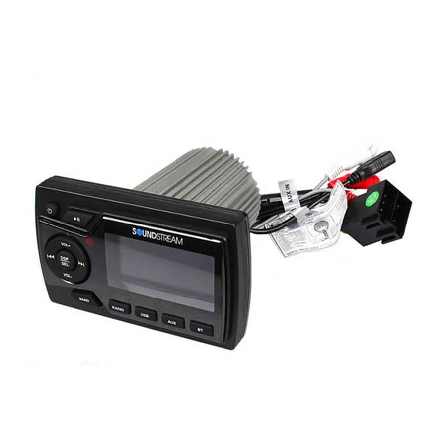 Soundstream MHU-32 Marine Boat ATV/UTV Bluetooth Receiver+4 Black 5.25" Speakers - Image 7