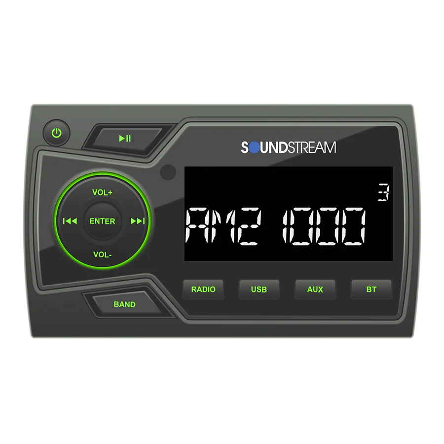 Soundstream MHU-32 Marine Boat ATV/UTV Bluetooth Receiver+2) 6.5" Tower Speakers - Image 17