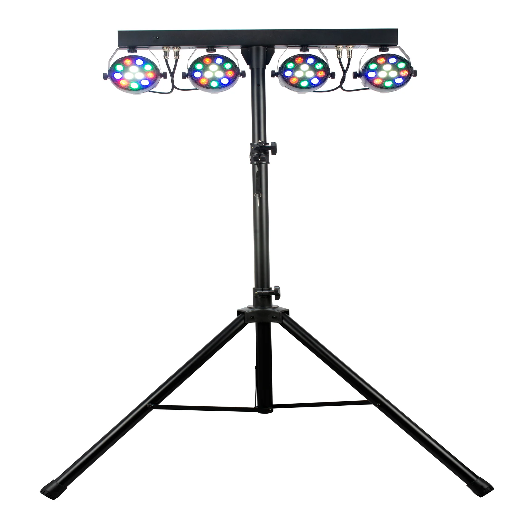 Eliminator Mini Par Bar Light System w/ 4x LED Par Lights+Stand+Remote+Bag+Cable - Image 5