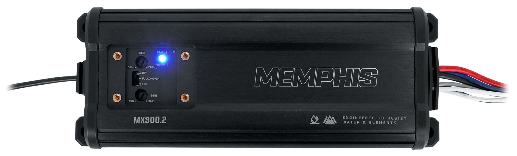 Memphis Audio MX300.2 300w RMS 2 Channel UTV ATV Amplifier+Amp Wire Kit - Image 10