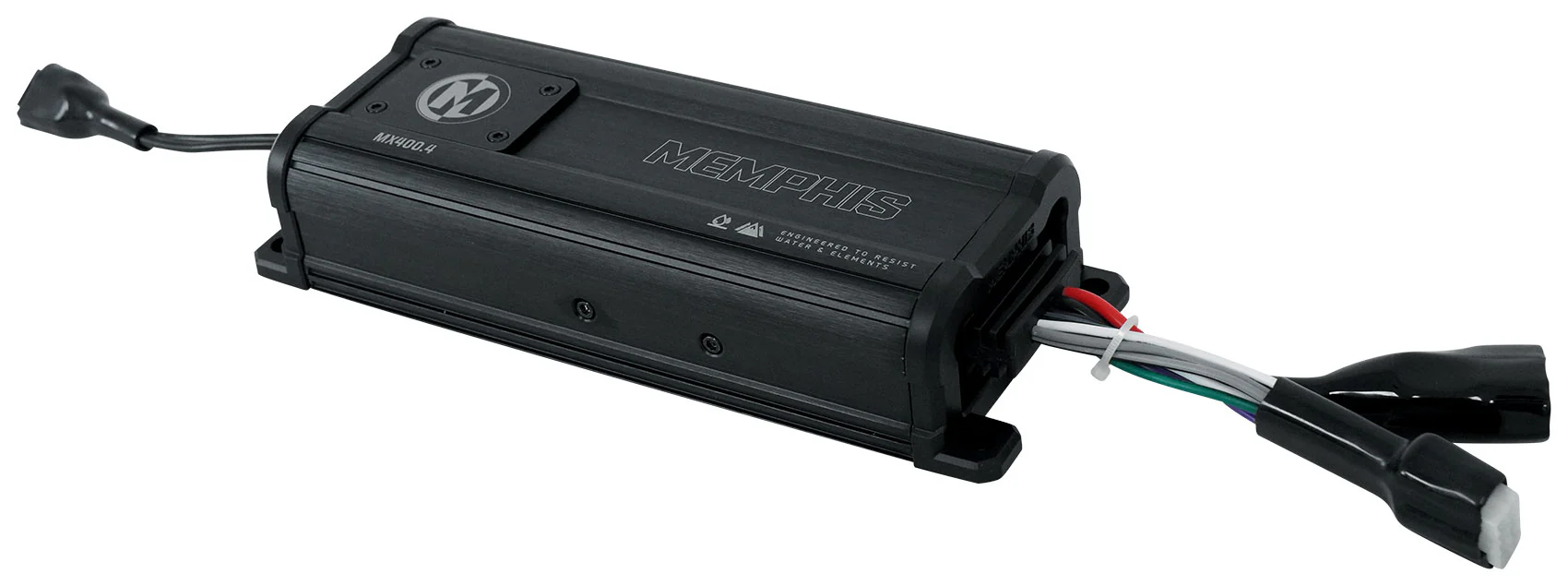 Memphis Audio MX400.4 400w RMS 4 Channel UTV ATV Amplifier+Amp Wire Kit - Image 6