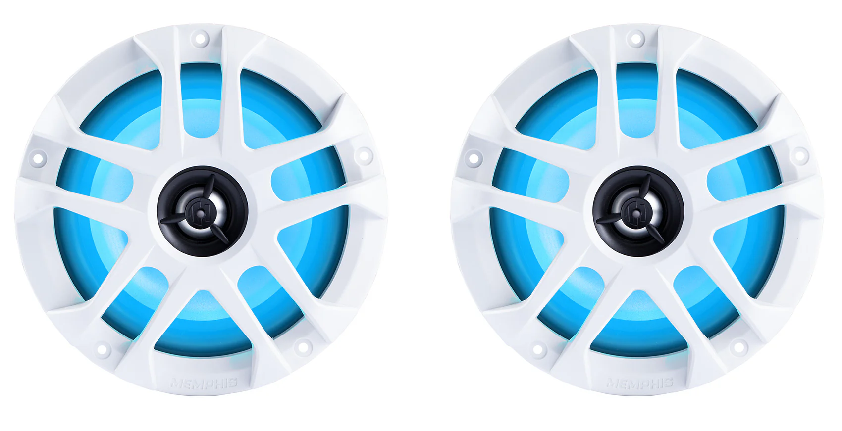 Pair Memphis Audio MXA60L 100w 6.5" Marine Boat Wakeboard Tower Speakers w/LED - Image 11