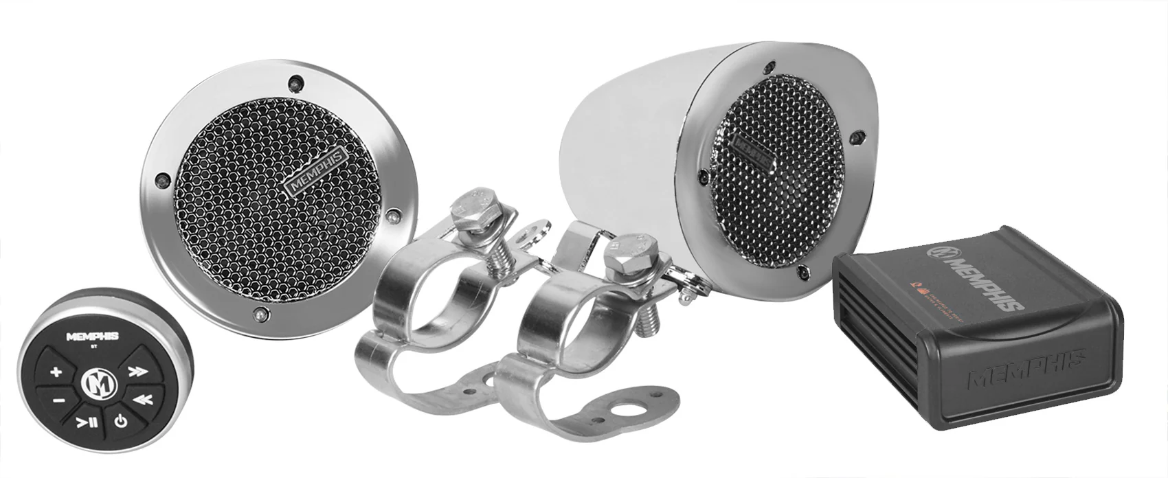 Memphis MXABMC2BT (2) Speakers+Amp+Bluetooth Control + Home Speakers - Image 12