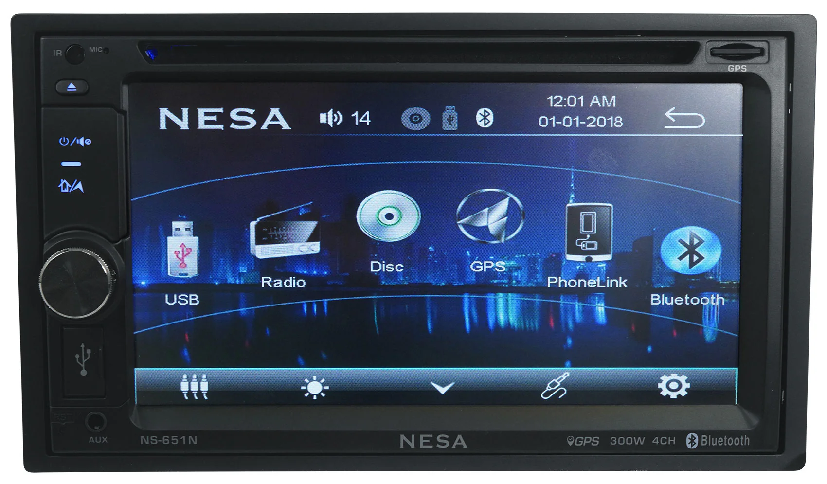 NESA NS-651N 6.5" Car Monitor w/DVD/Bluetooth/GPS/Android PhoneLink+Backup Cam - Image 9
