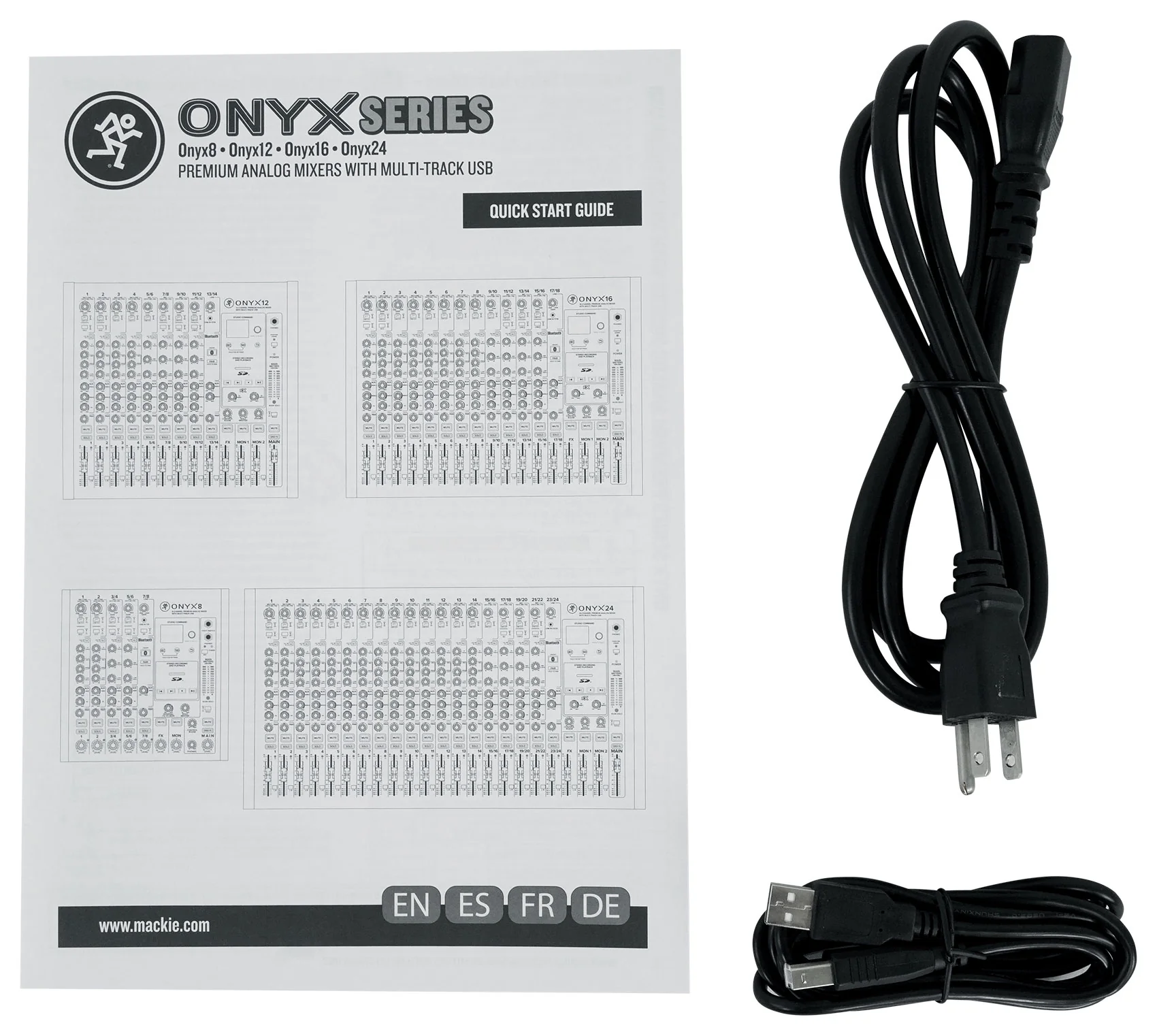 Mackie ONYX24 24-Channel Analog Mixer w/USB/3-Band EQ+Bluetooth+4) Wireless Mics - Image 7