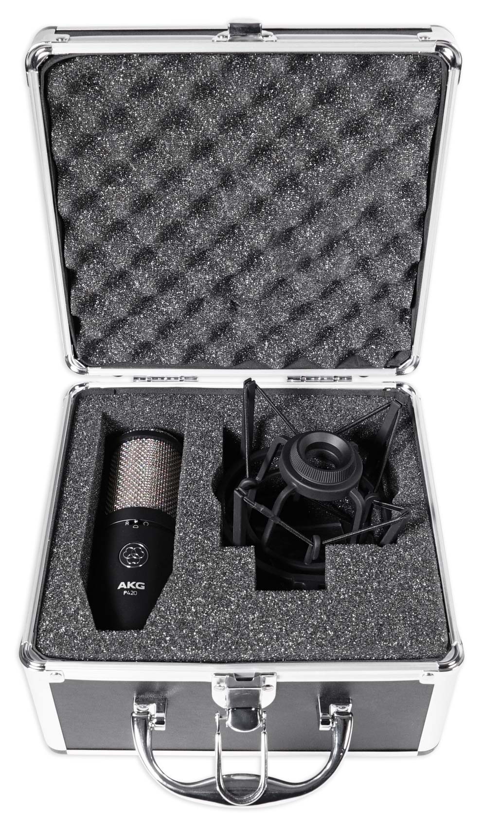 AKG P420 Studio Condenser Recording Podcasting Microphone Mic+Case+Headphones - Image 11