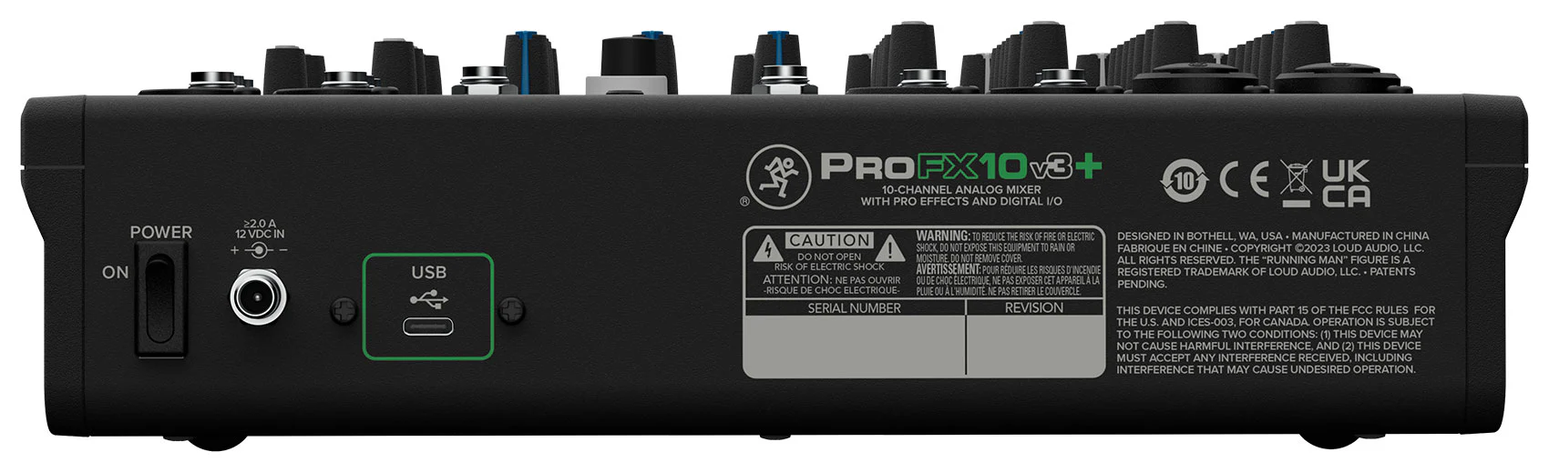 Mackie ProFX10v3+ 10-Channel Pro Effects Mixer w/USB ProFX10 v3 + Power Strip - Image 9