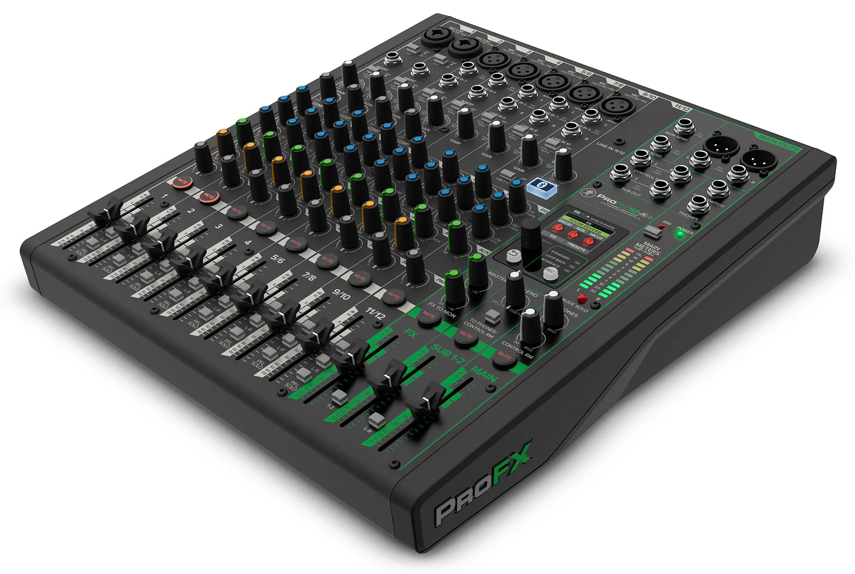 Mackie ProFX12v3+ 12-Ch. Mixer w/Enhanced FX/USB Recording/Bluetooth+XLR Cables - Image 5