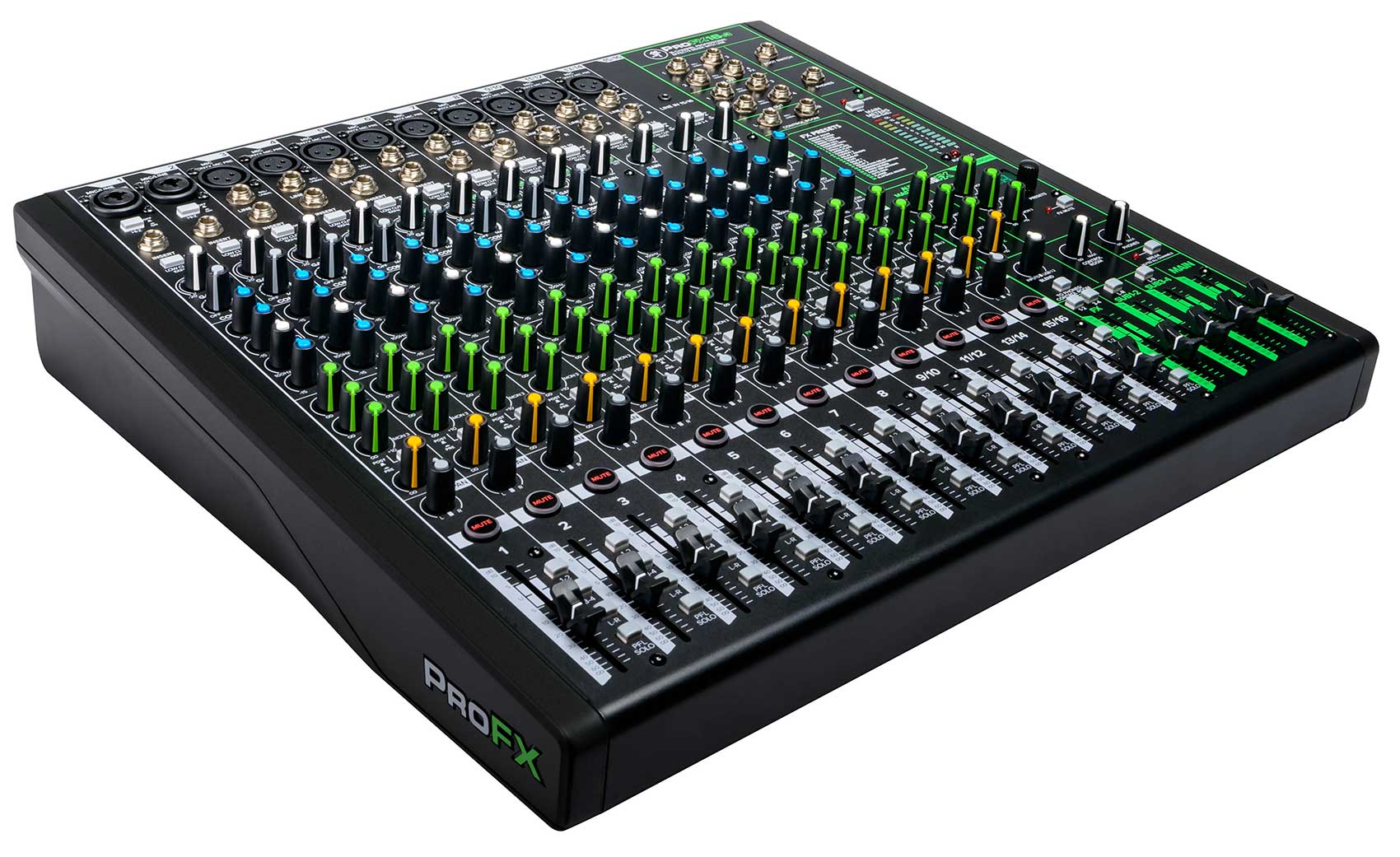 Mackie ProFX16v3 16-Channel 4-Bus Effects Mixer w/USB ProFX16 v3 +Snake Cable - Image 3