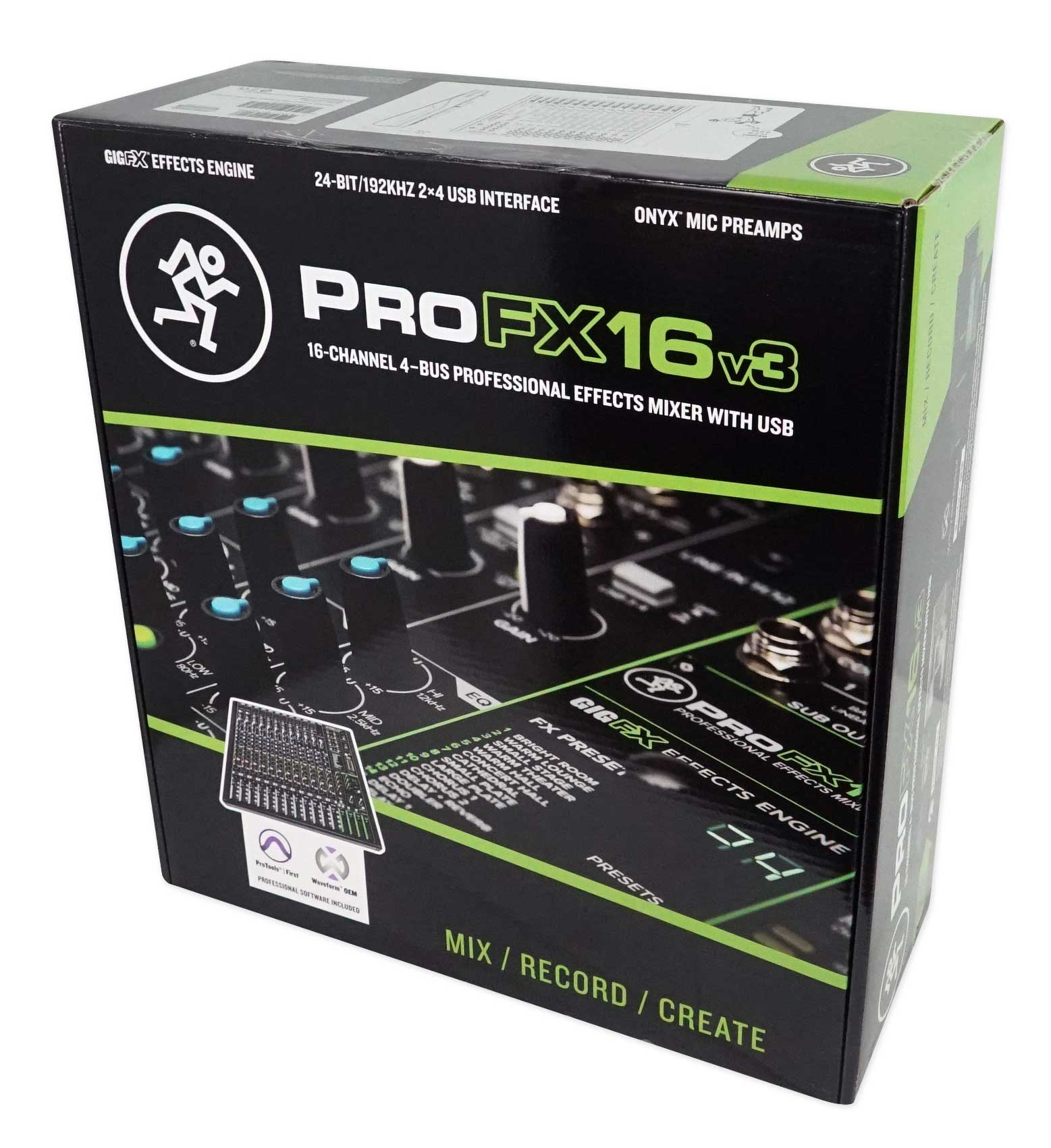 Mackie ProFX16v3 16-Channel 4-Bus Effects Mixer w/USB ProFX16 v3 +Snake Cable - Image 5
