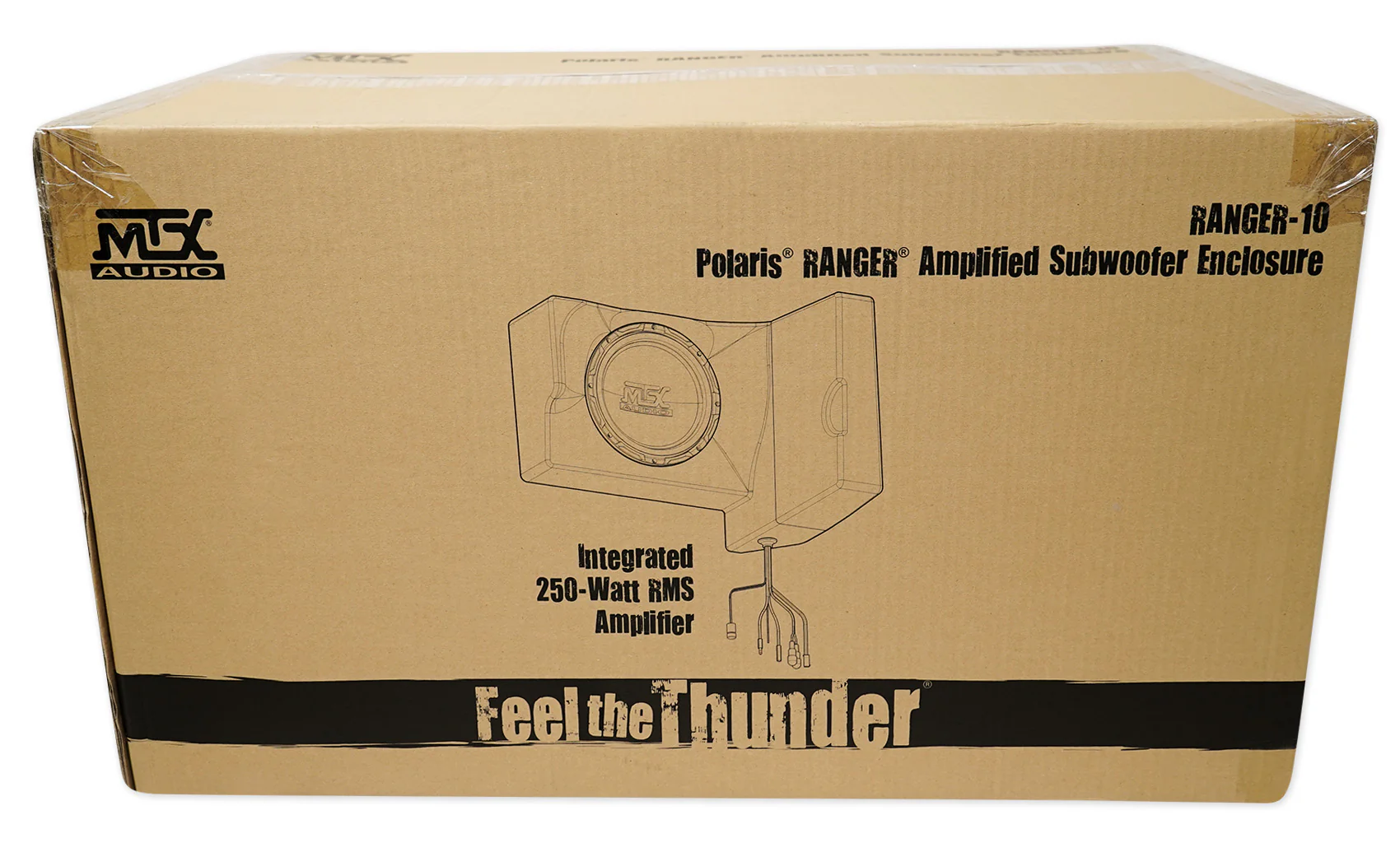 10" Powered Under-Seat MTX Subwoofer+Tower Speakers for 2014-2017 Polaris Ranger - Image 7