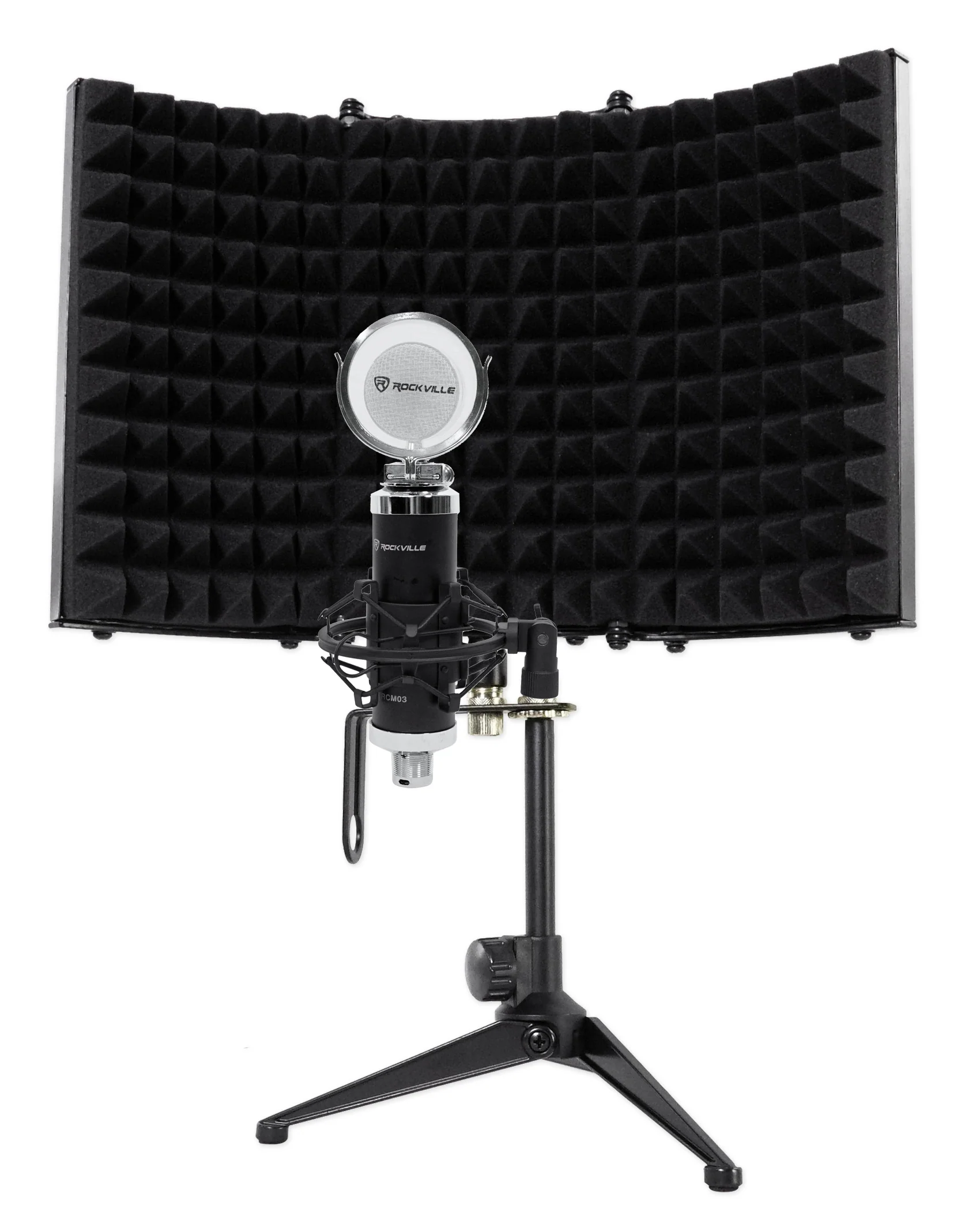 RCM03 Condenser Microphone + RockShield 1 Isolation Shield Bundle