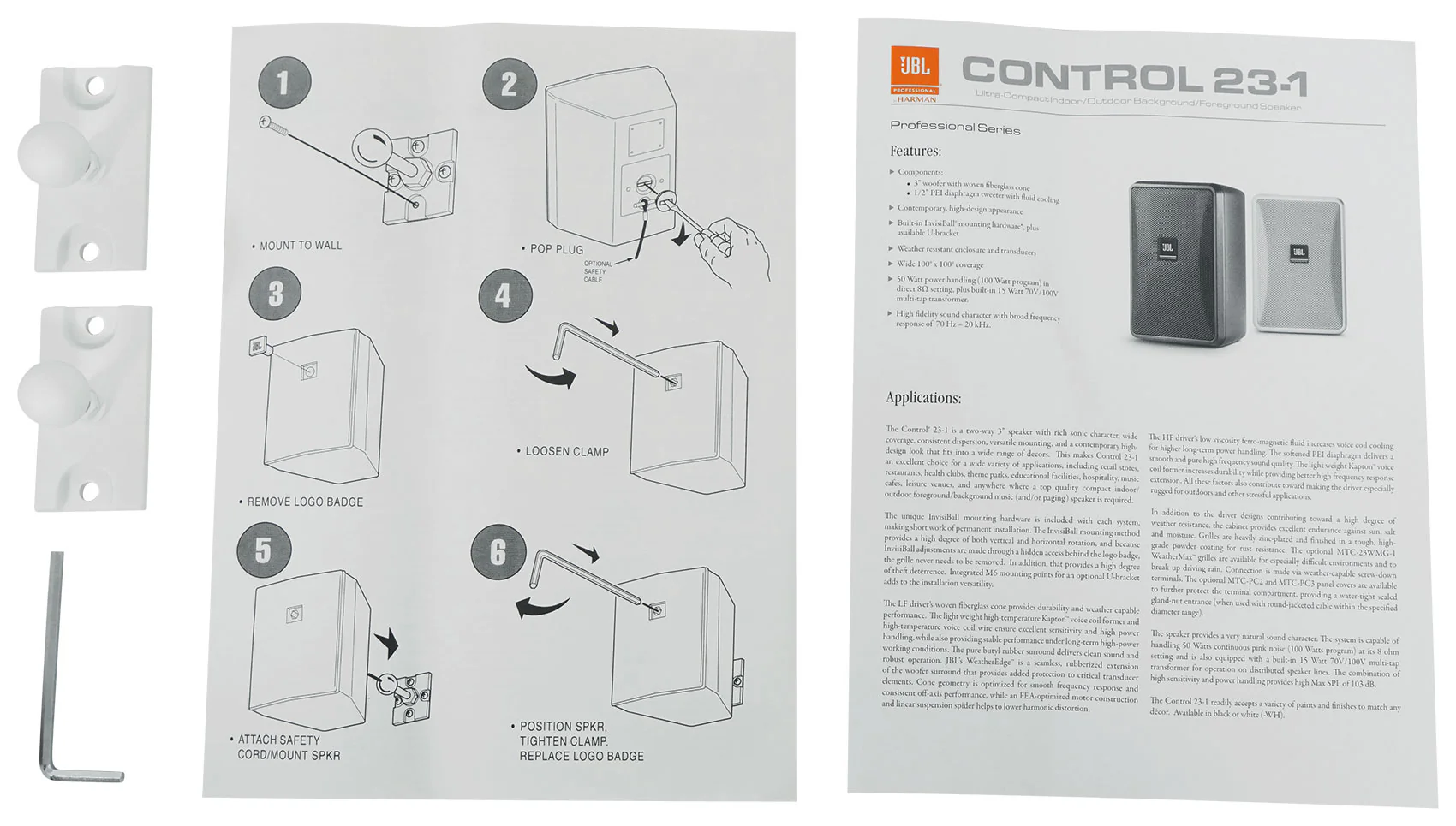 JBL Control 23-1 White 6-Pack + RCS180-6 6-Zone Amplifier Bundle - Image 13