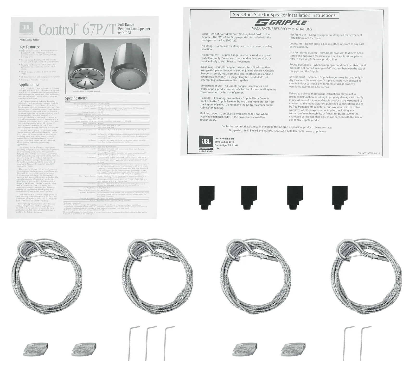 Control 67P/T Black 4-Pack + RCS350-6 6-Zone 350W Amp Bundle - Image 2