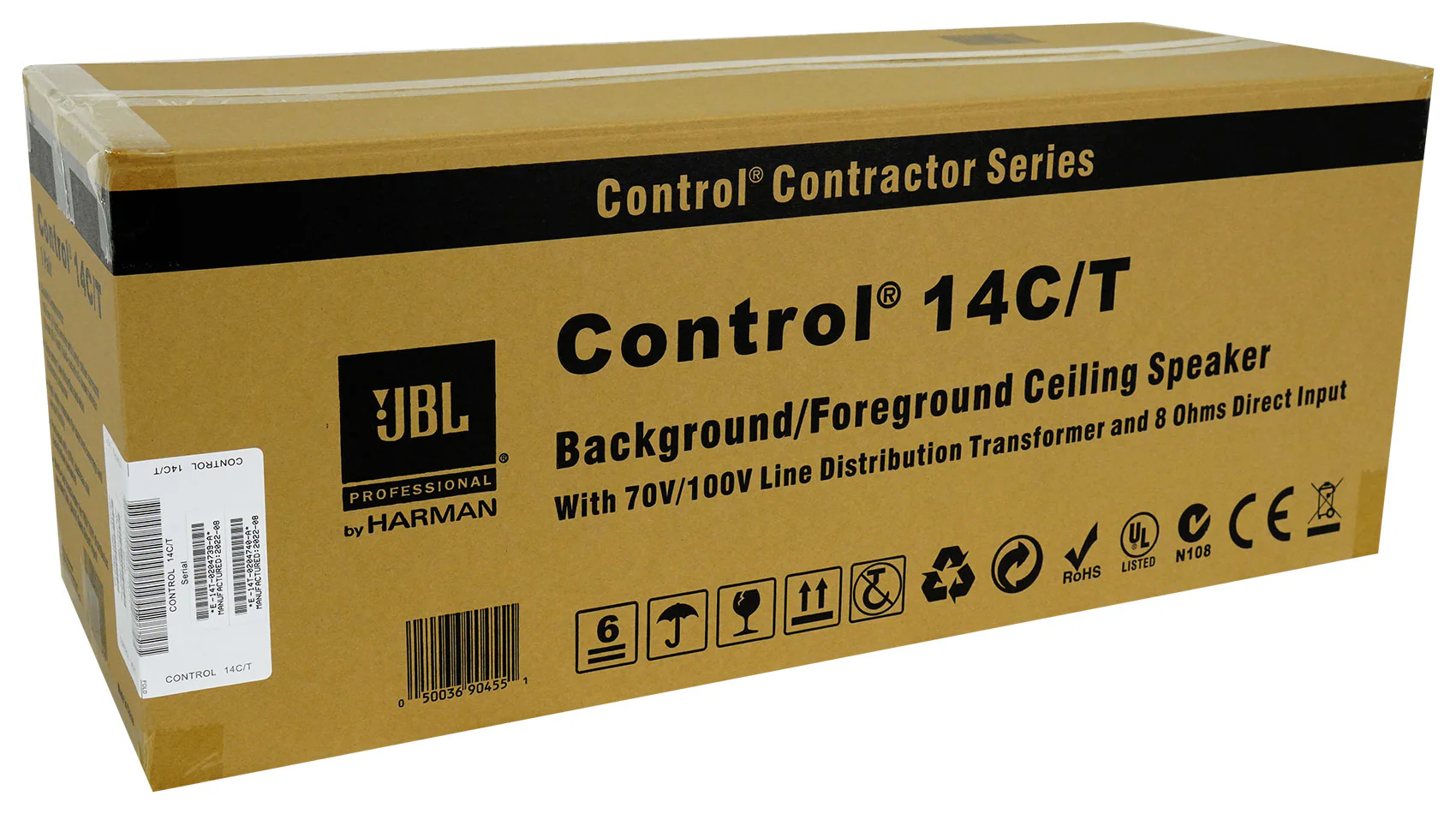 JBL Control 14C/T White 12-Pack + RCS350-6 6-Zone 350W Amp Bundle - Image 2