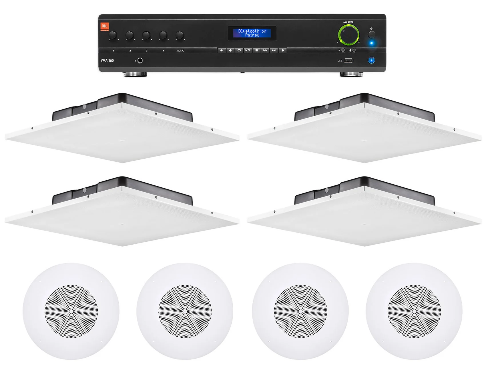 JBL LCT 81C/T 2-Pack + JBL VMA160 Bundle