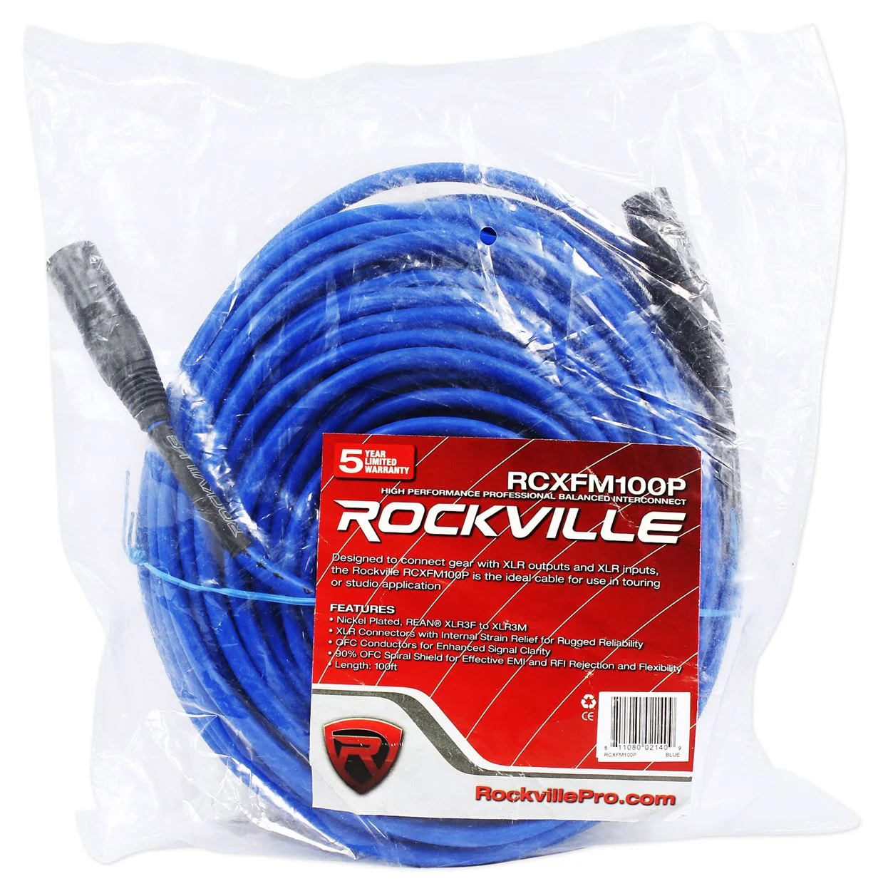RCXFM100P 100' XLR 3-Pack + Color Bundle - Image 7