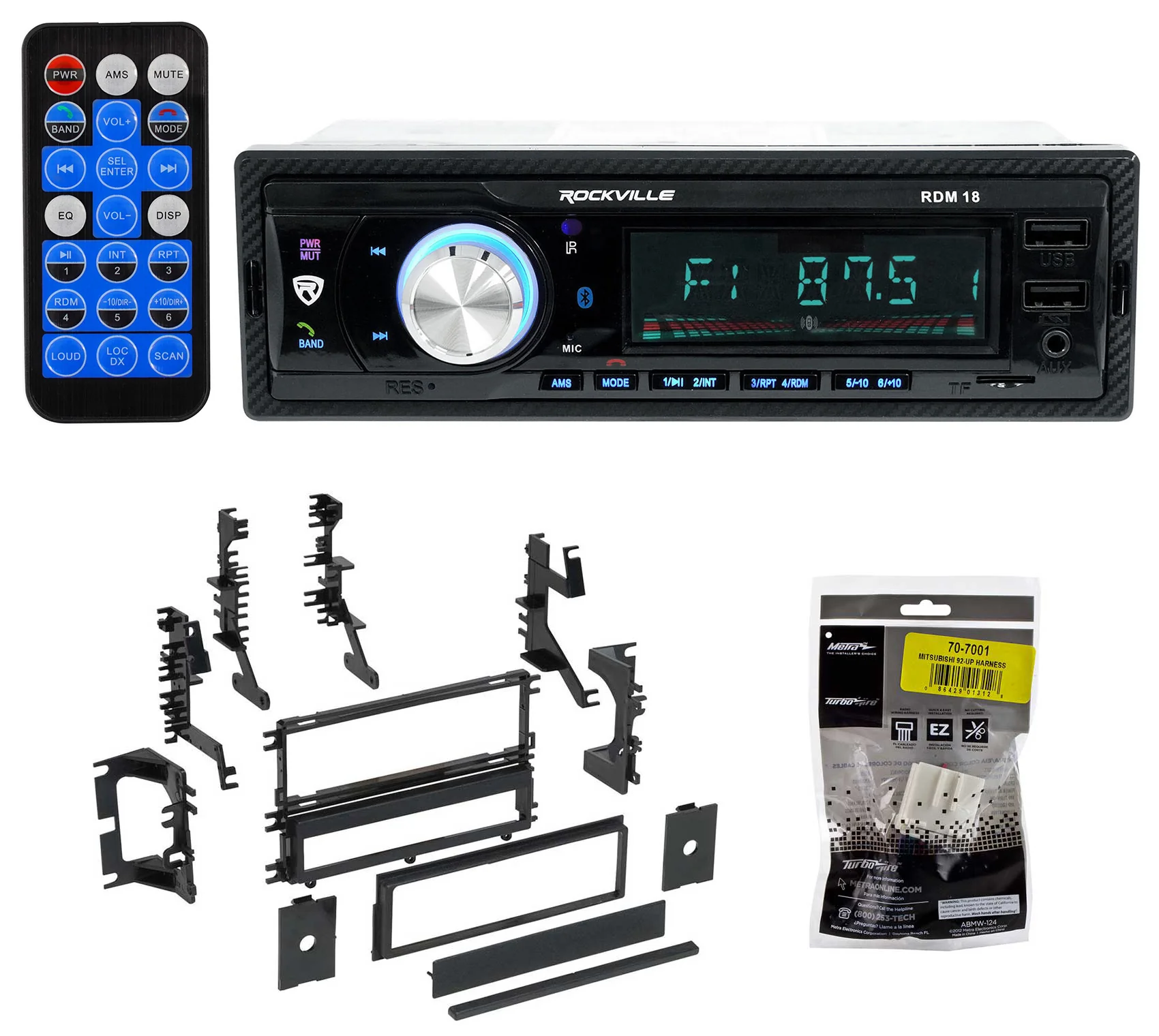 RDM18 Digital Media Receiver + Mitsubishi Install Kit Bundle
