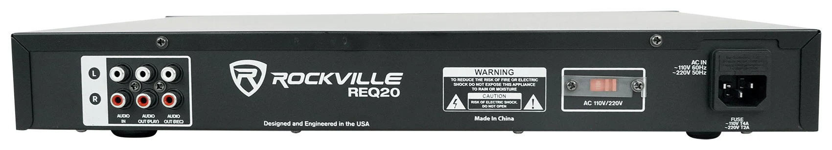 REQ20 Dual 10-Band EQ + RCDR10B 10' Dual RCA Cable Bundle - Image 6