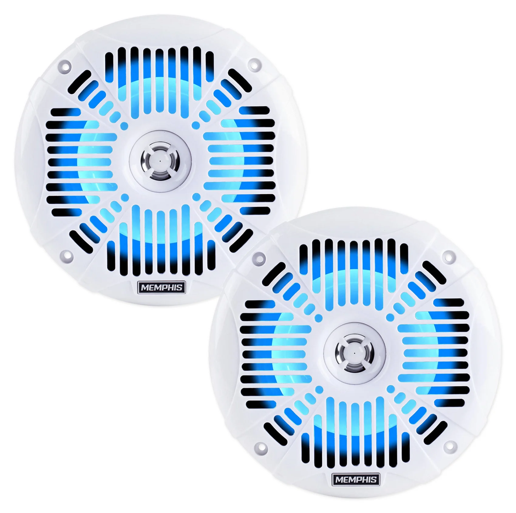 Memphis 6.5" LED White 2-Pack + Marine Gauge Receiver Bundle - Image 3