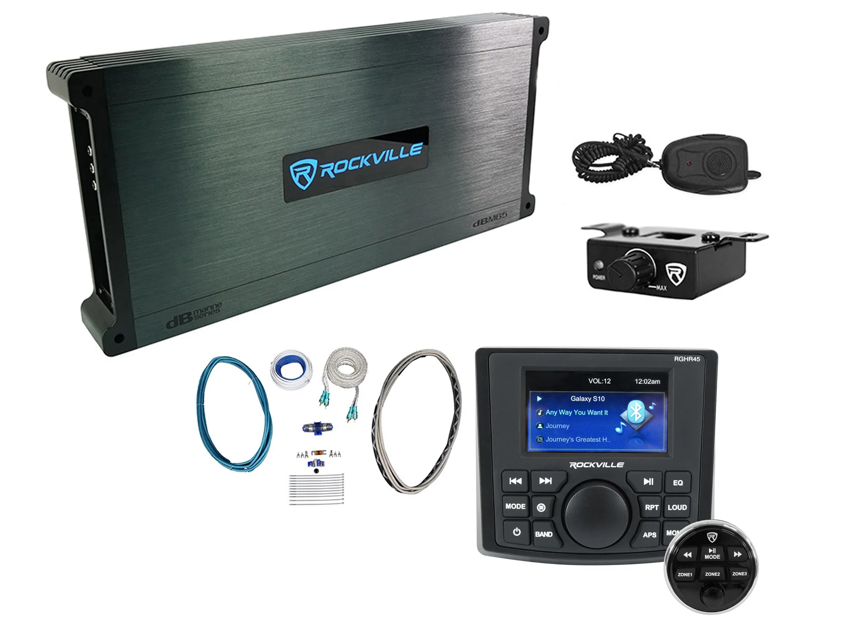 RGHR45 4-Zone Receiver + DBM65 Marine Amplifier Bundle
