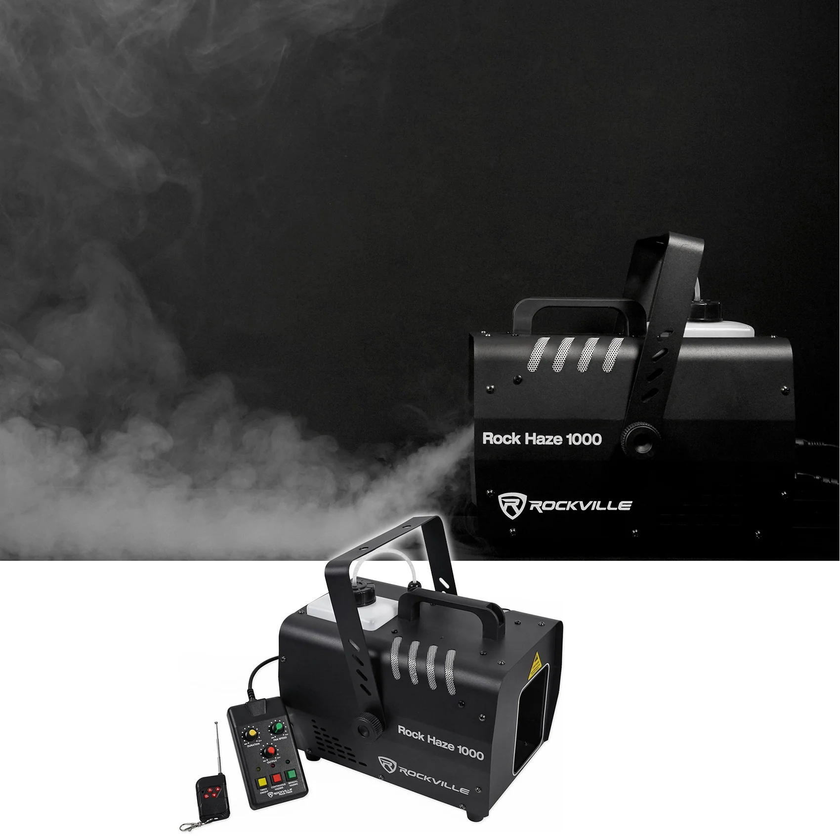 ROCKHAZE 1000 + RHF Haze Fluid 3-Pack Bundle - Image 2