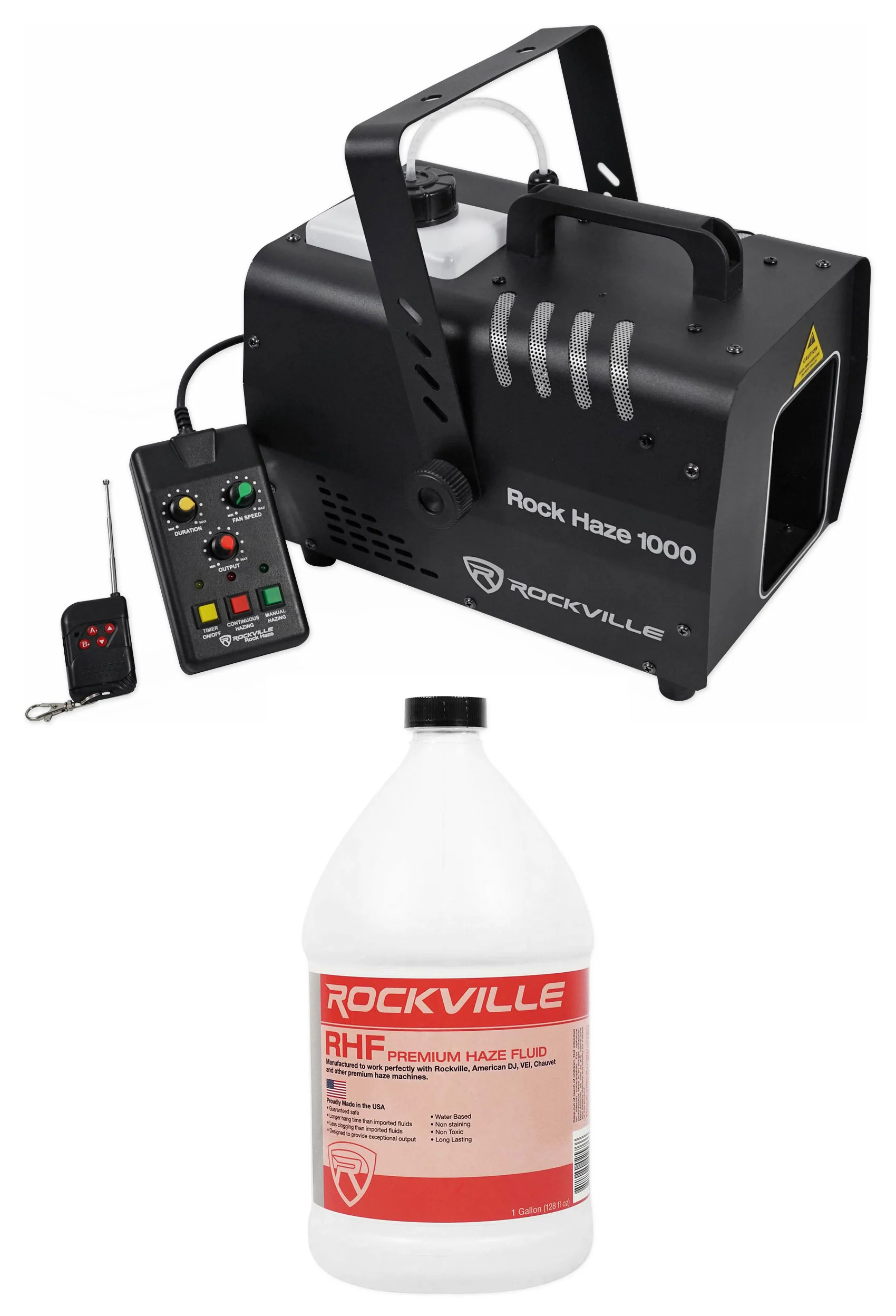 ROCKHAZE 1000 + RHF Haze Fluid Bundle