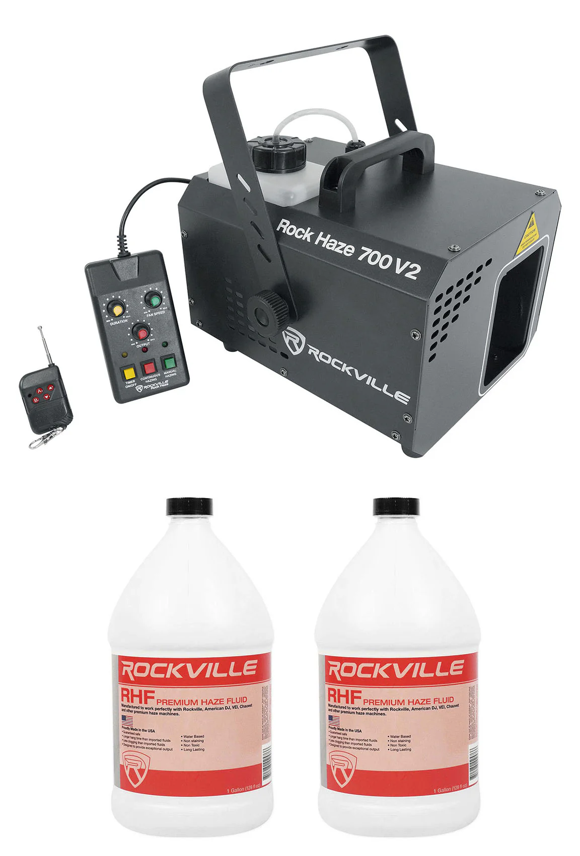 ROCKHAZE 700 + RHF Haze Fluid 2-Pack Bundle