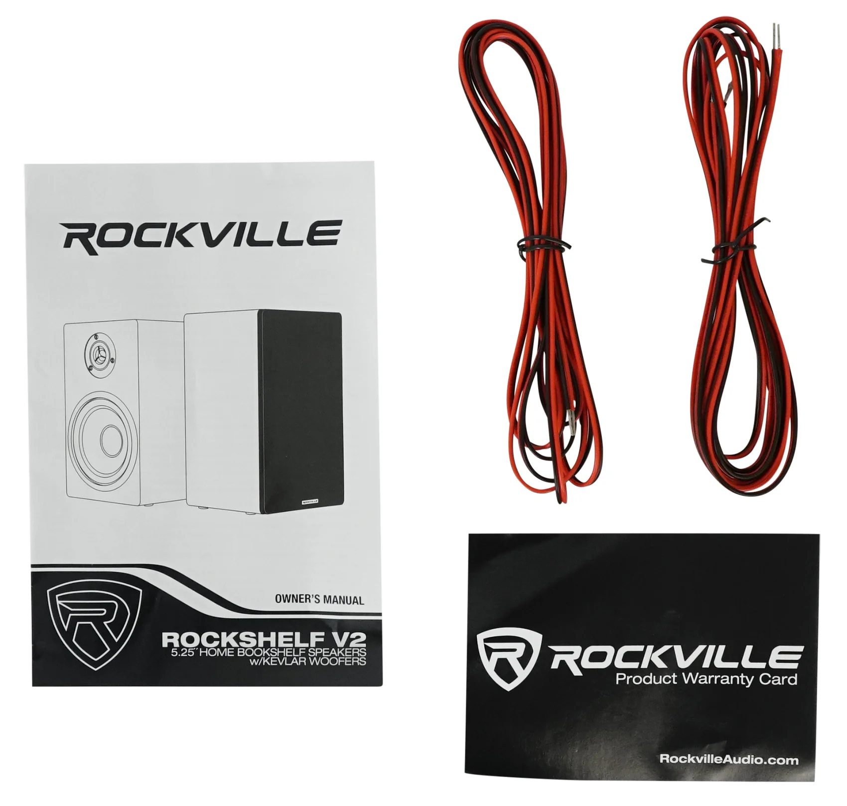 RockShelf 54C Wood 2-Pack + RHTSC 36" Speaker Stands Bundle - Image 9